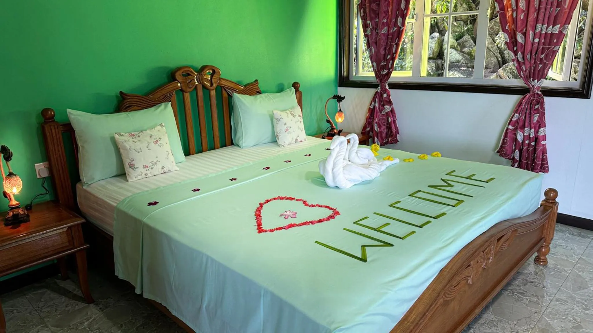 Bed in Villa Hortensia