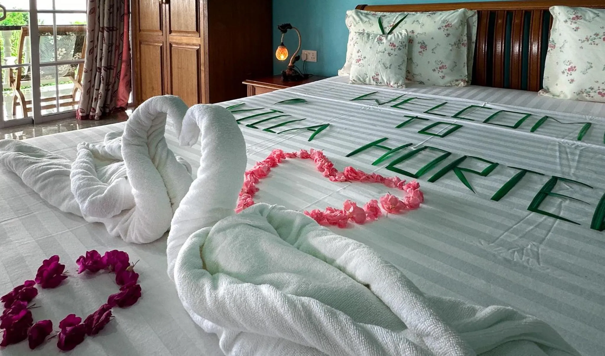 Bed in Villa Hortensia