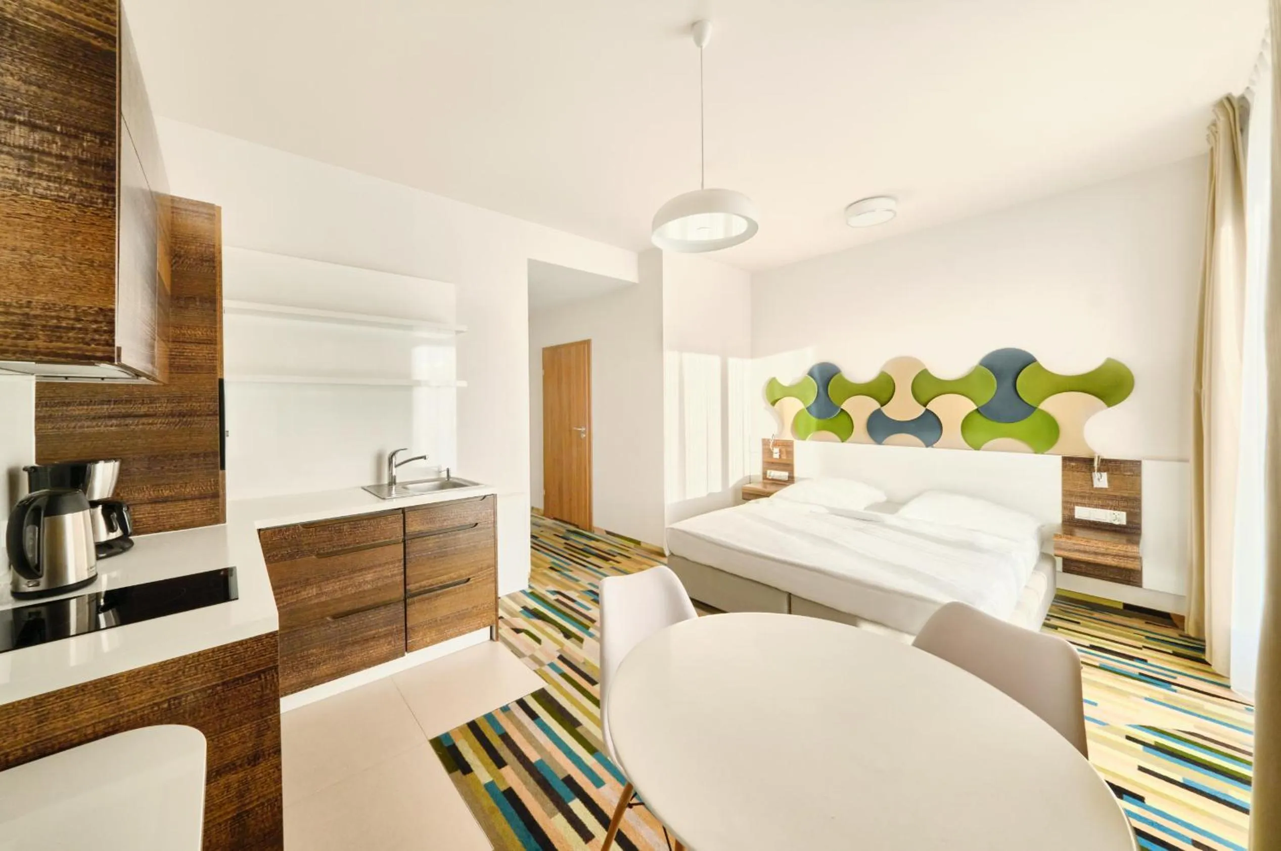 Bed in Baltic Park Molo Apartments by Zdrojowa