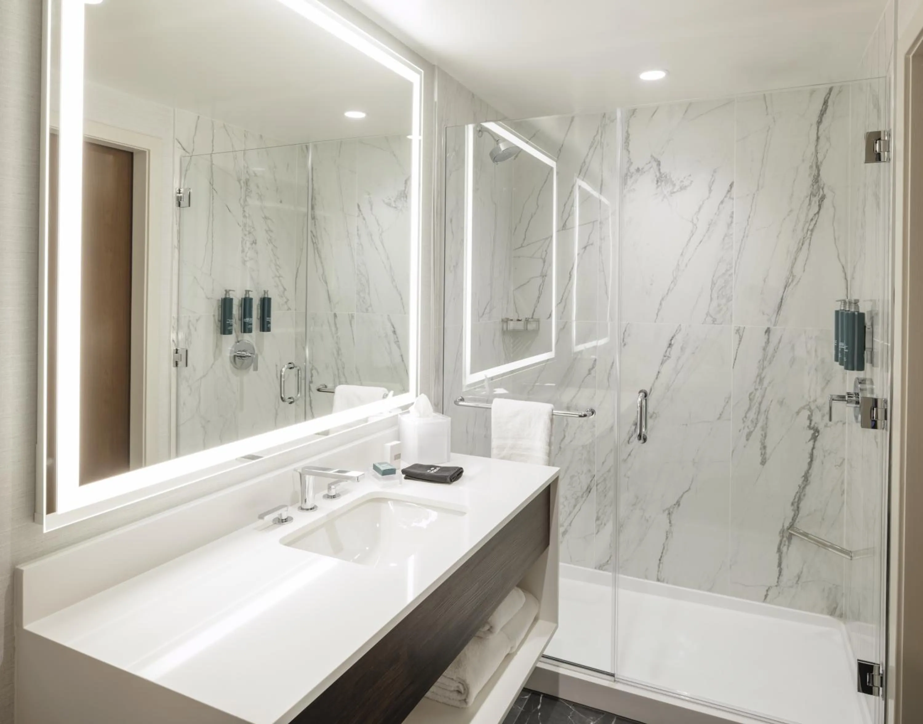 Shower in Hilton Arlington Rosslyn The Key