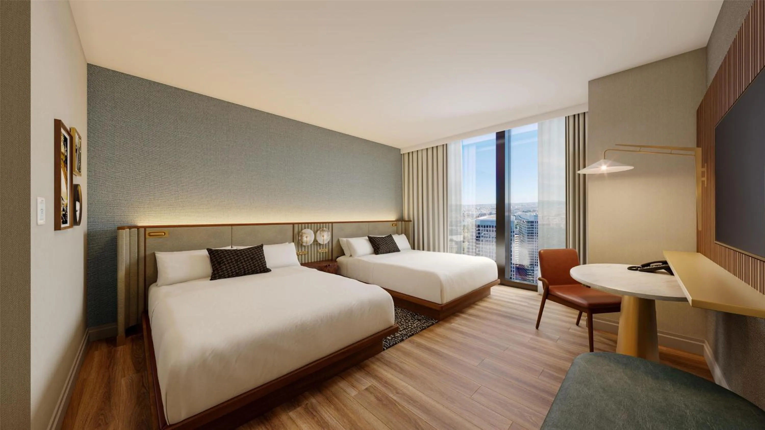 Bed in Hilton Arlington Rosslyn The Key