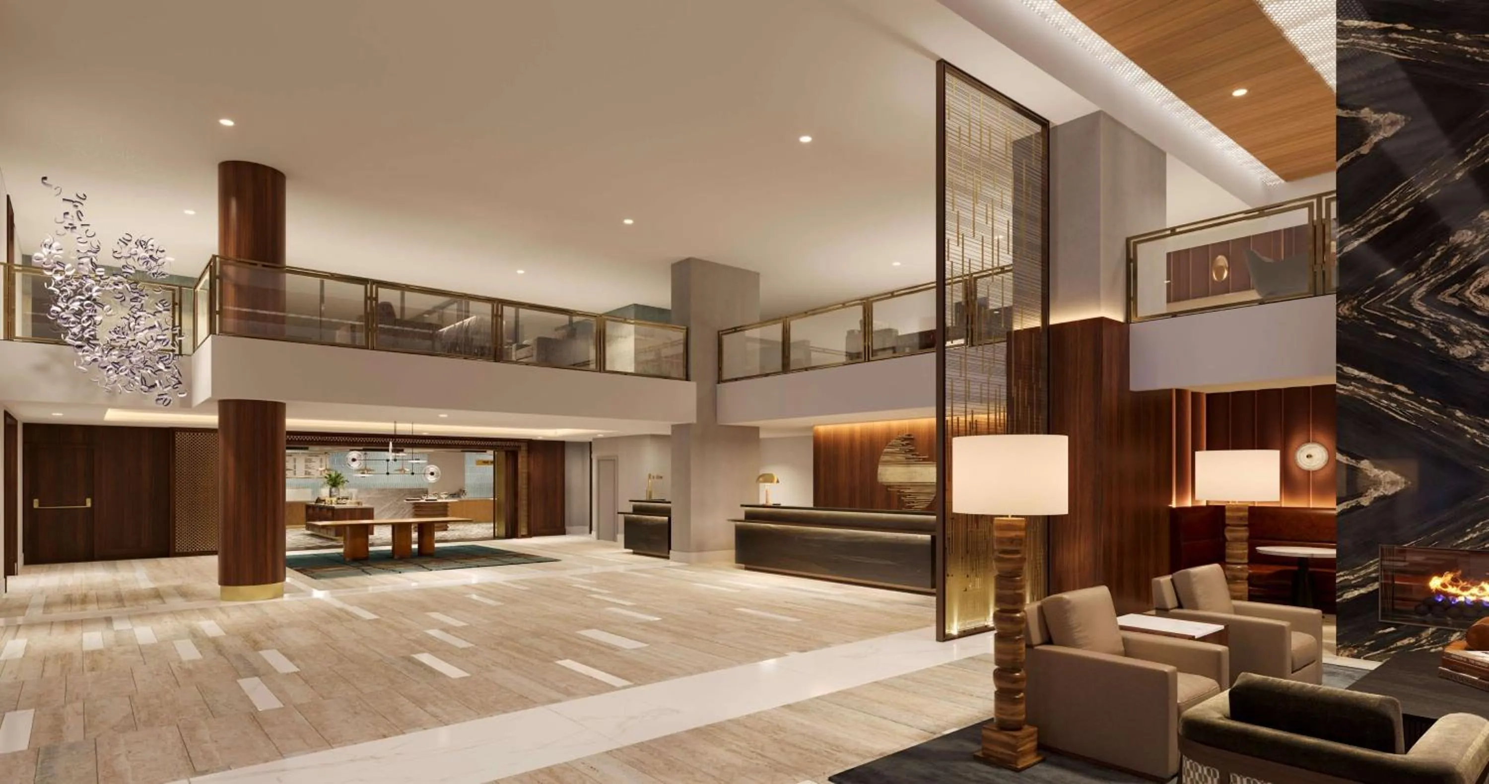 Lobby or reception in Hilton Arlington Rosslyn The Key