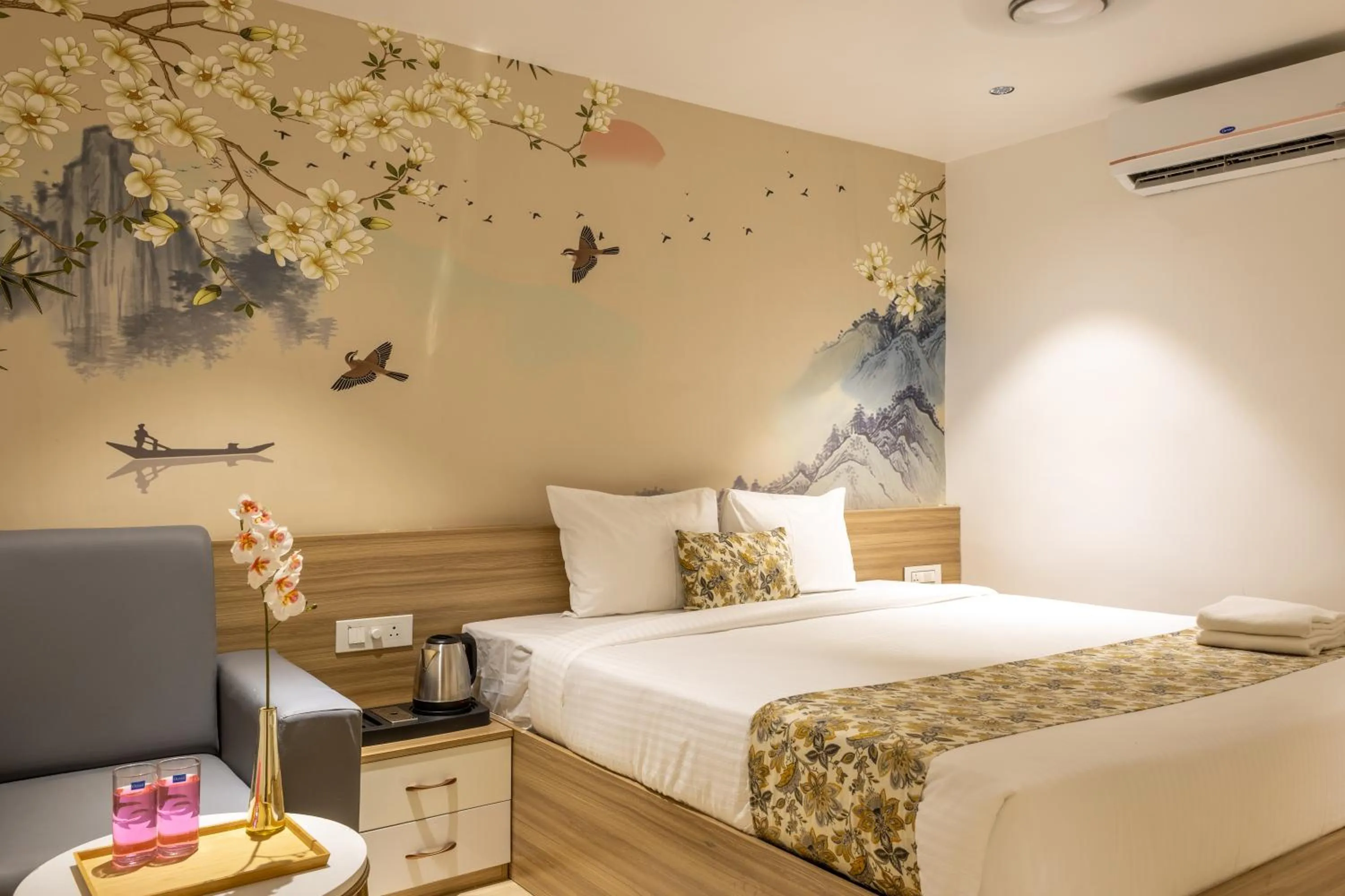 Bed in Hiwa Boutique Hotel