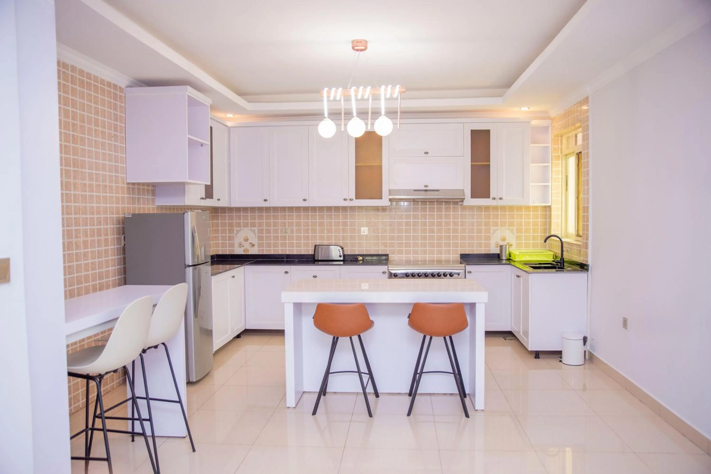 Kitchen or kitchenette in Grazia Apartment Hotel