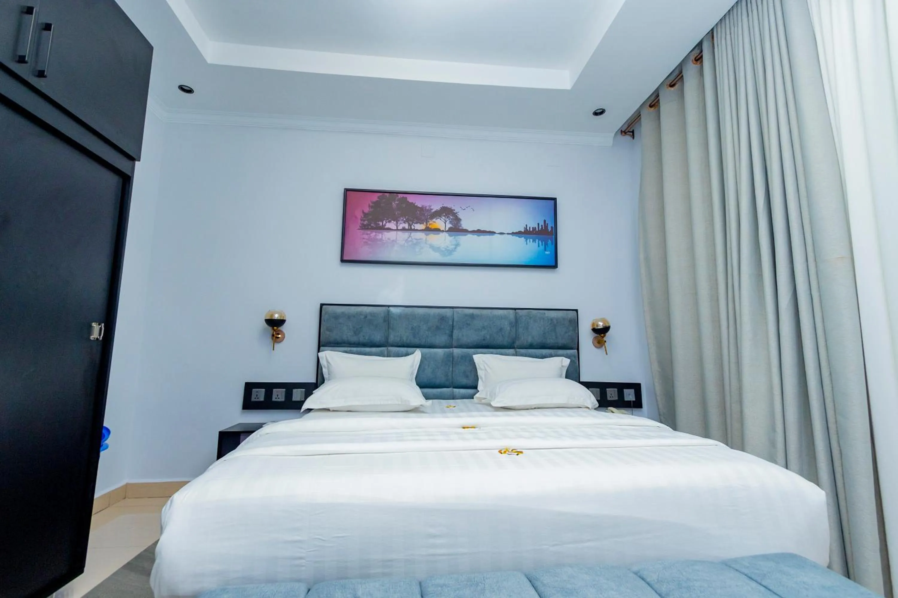 Bed in Grazia Apartment Hotel