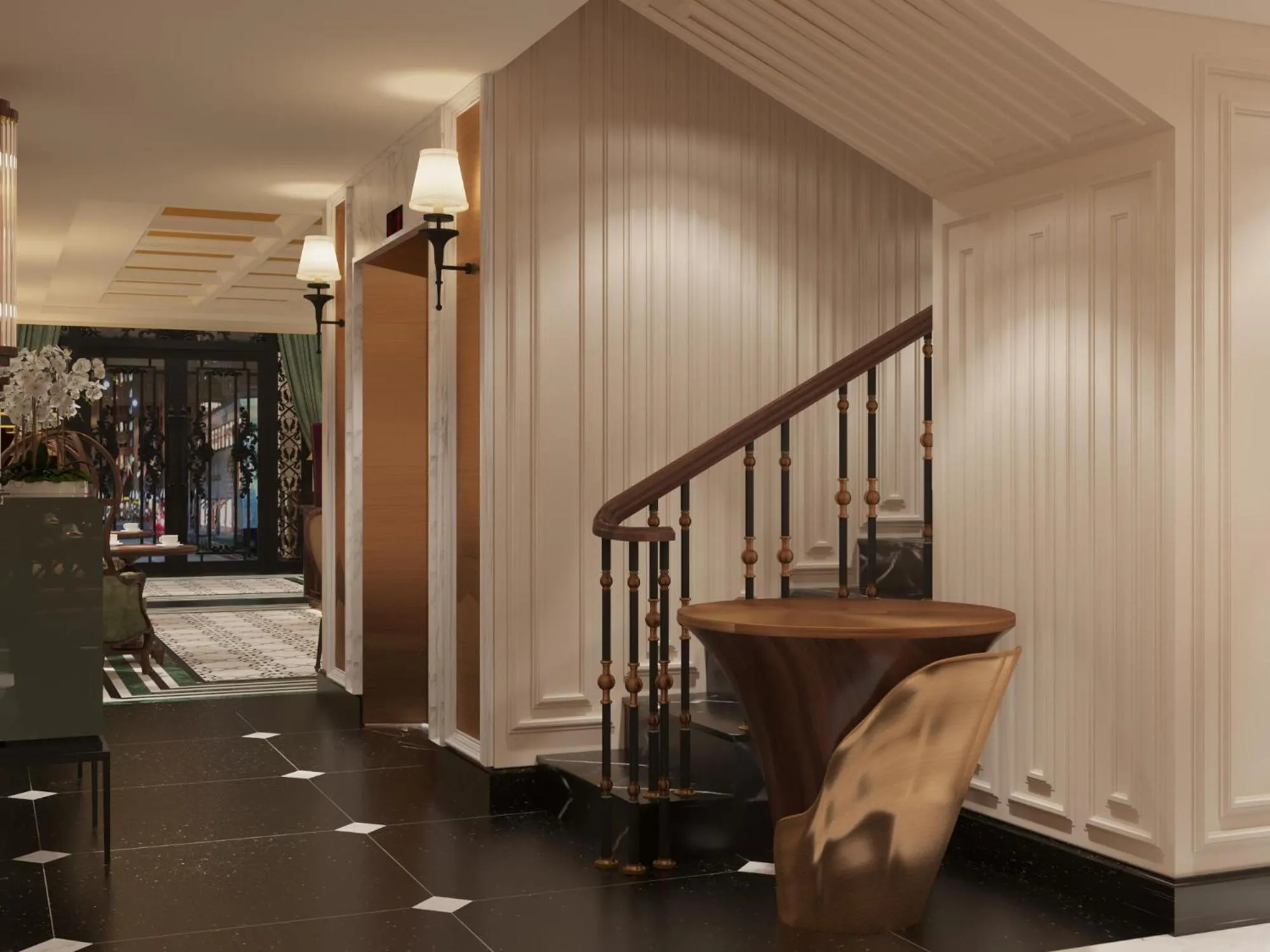 Decorative detail in Le Petit Prince Lakeside Hotel & Rooftop Bar