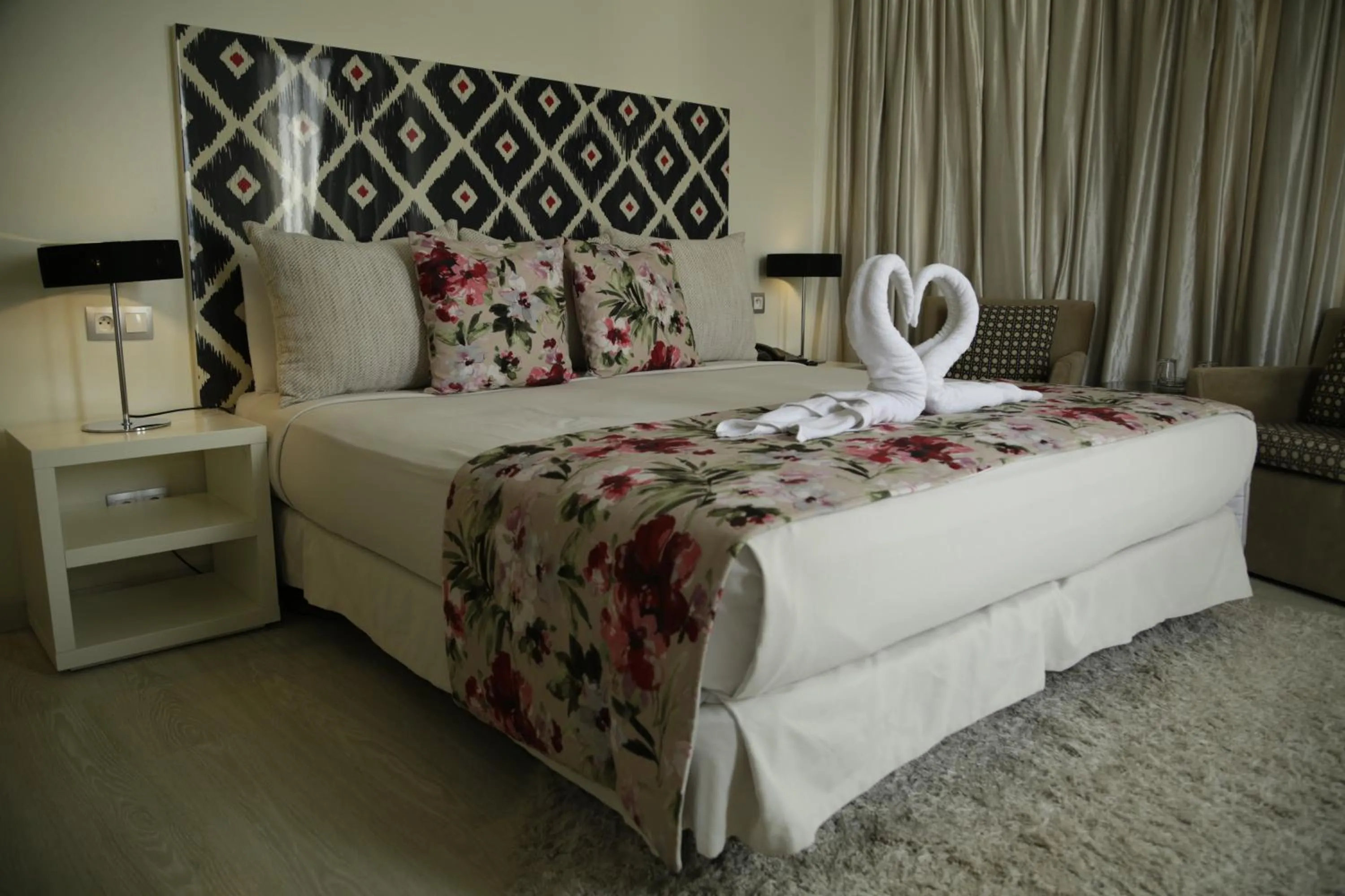 Bed in Al Mandari Hôtel Tétouan