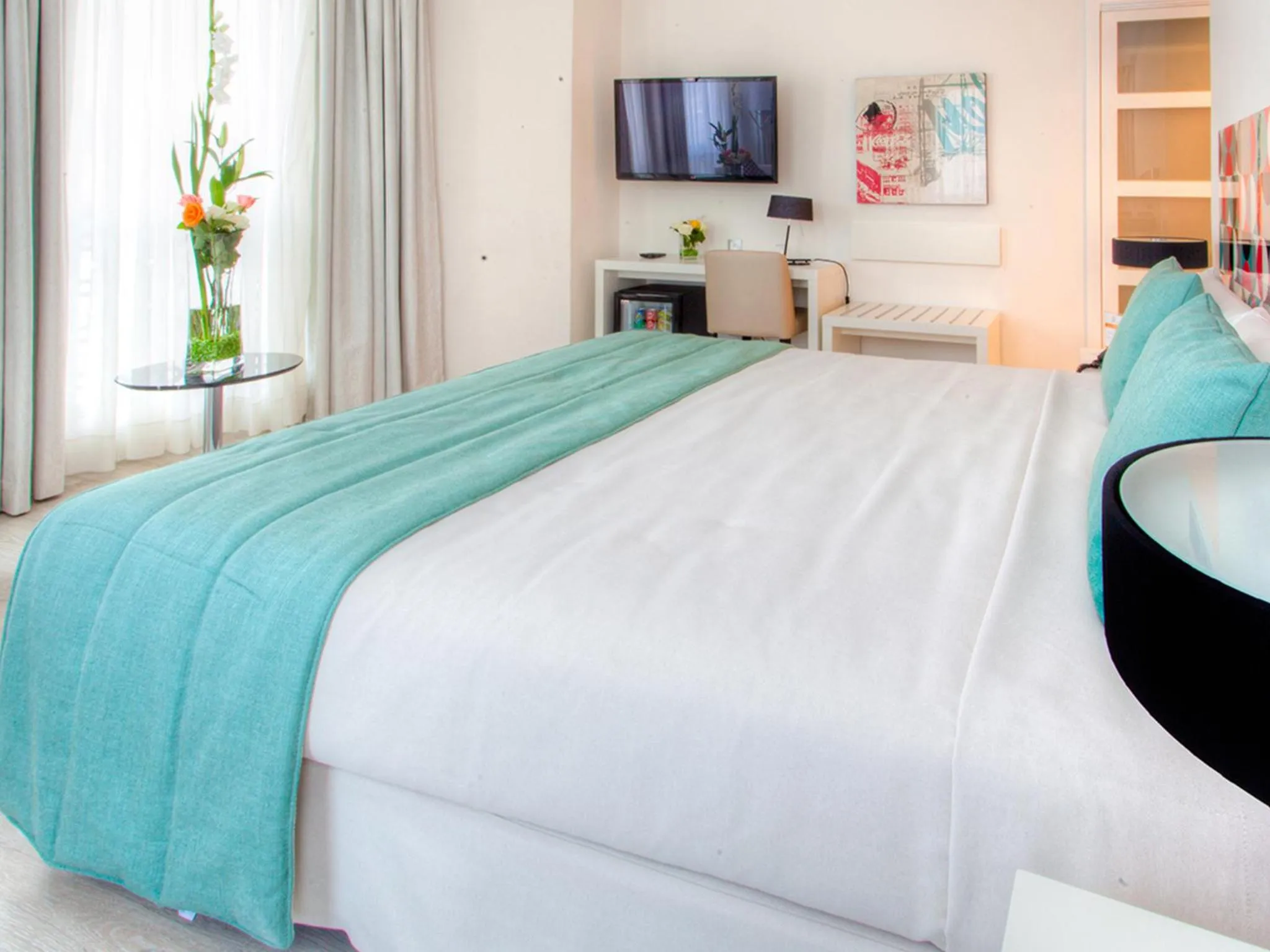 Bed in Al Mandari Hôtel Tétouan