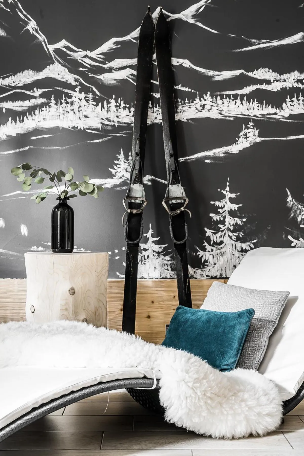 Seating area in Villa 11 Folk & Design