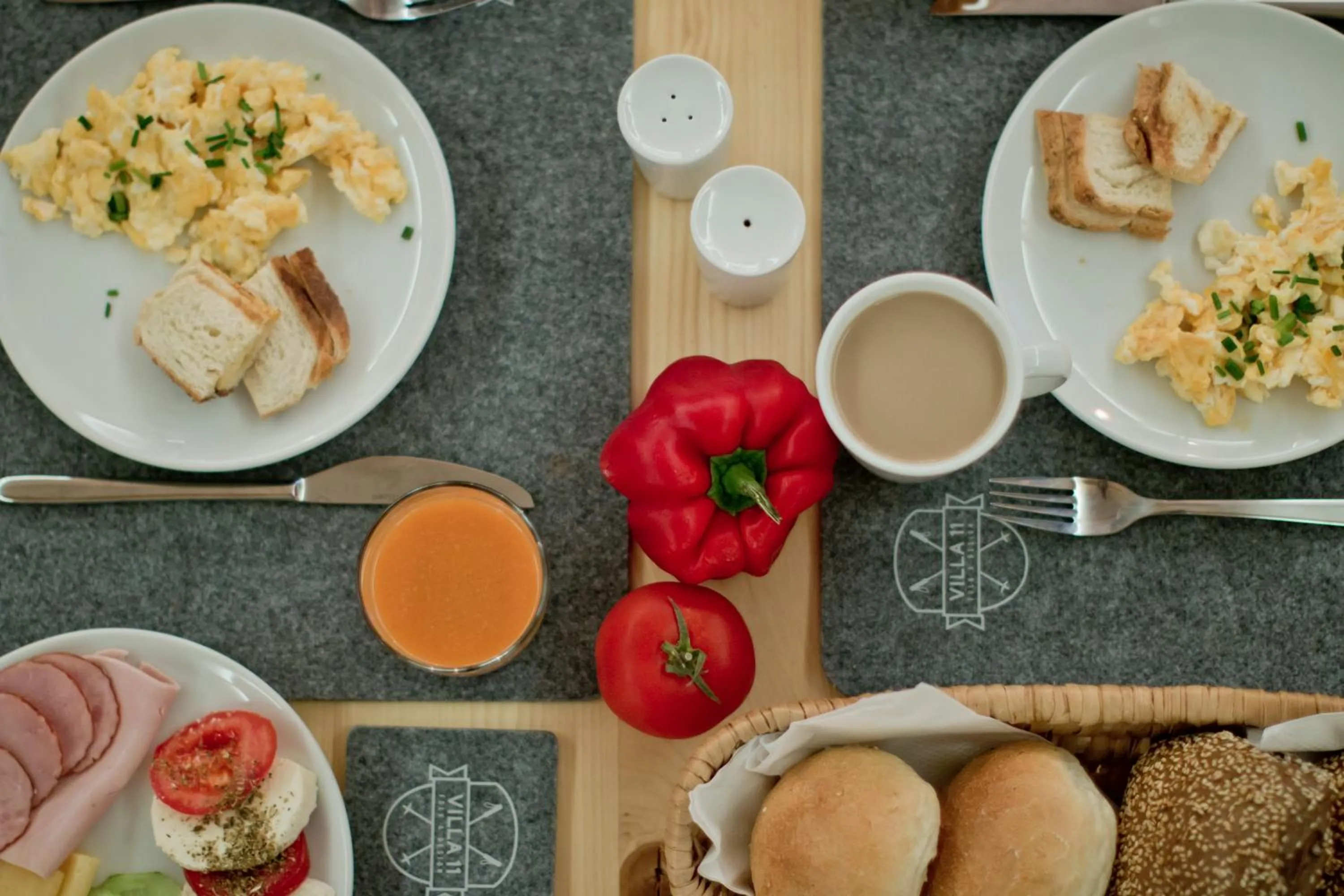 Buffet breakfast in Villa 11 Folk & Design