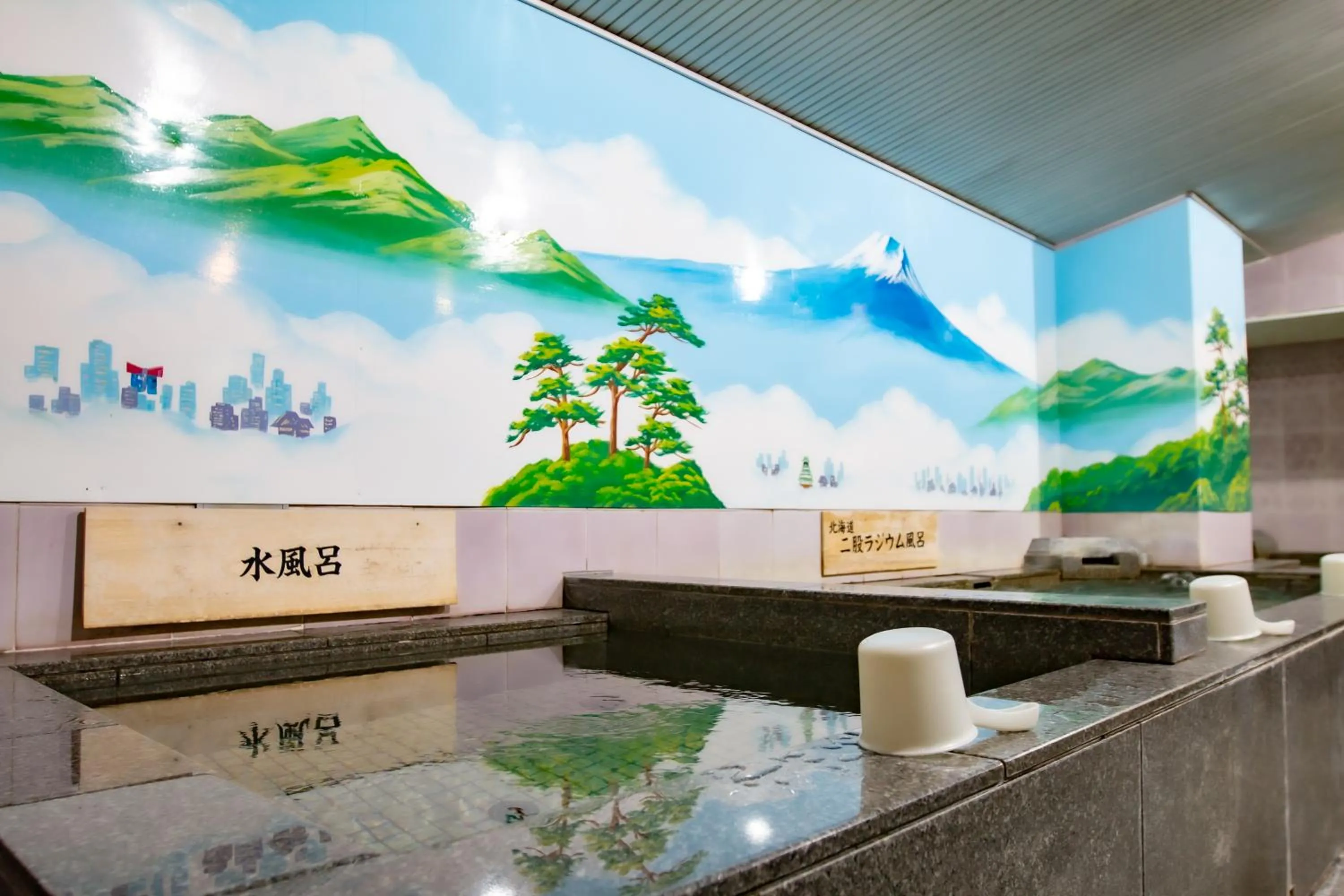 Public Bath in Capsule Hotel Asahi Plaza Shinsaibashi - Men's Only