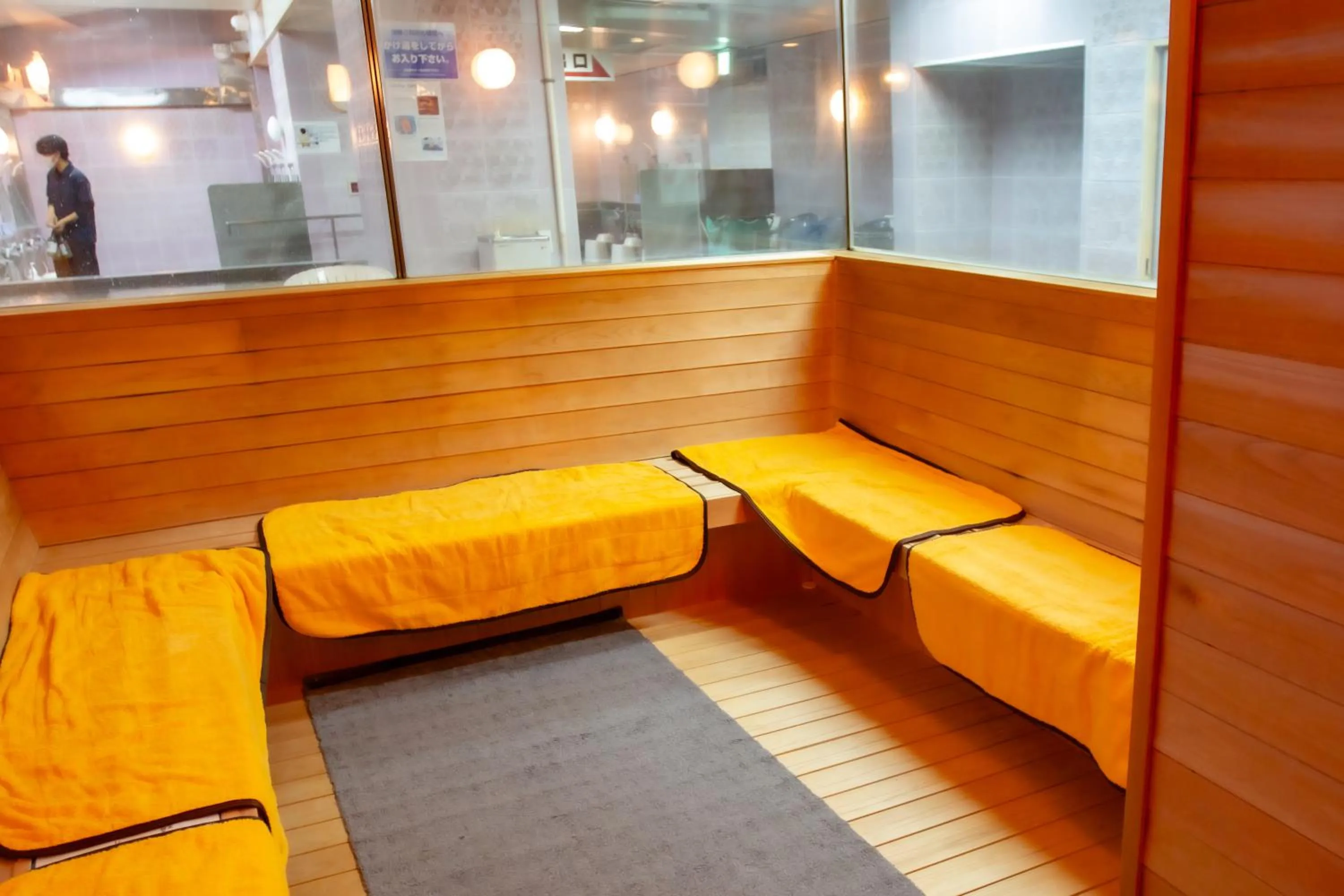 Sauna in Capsule Hotel Asahi Plaza Shinsaibashi - Men's Only