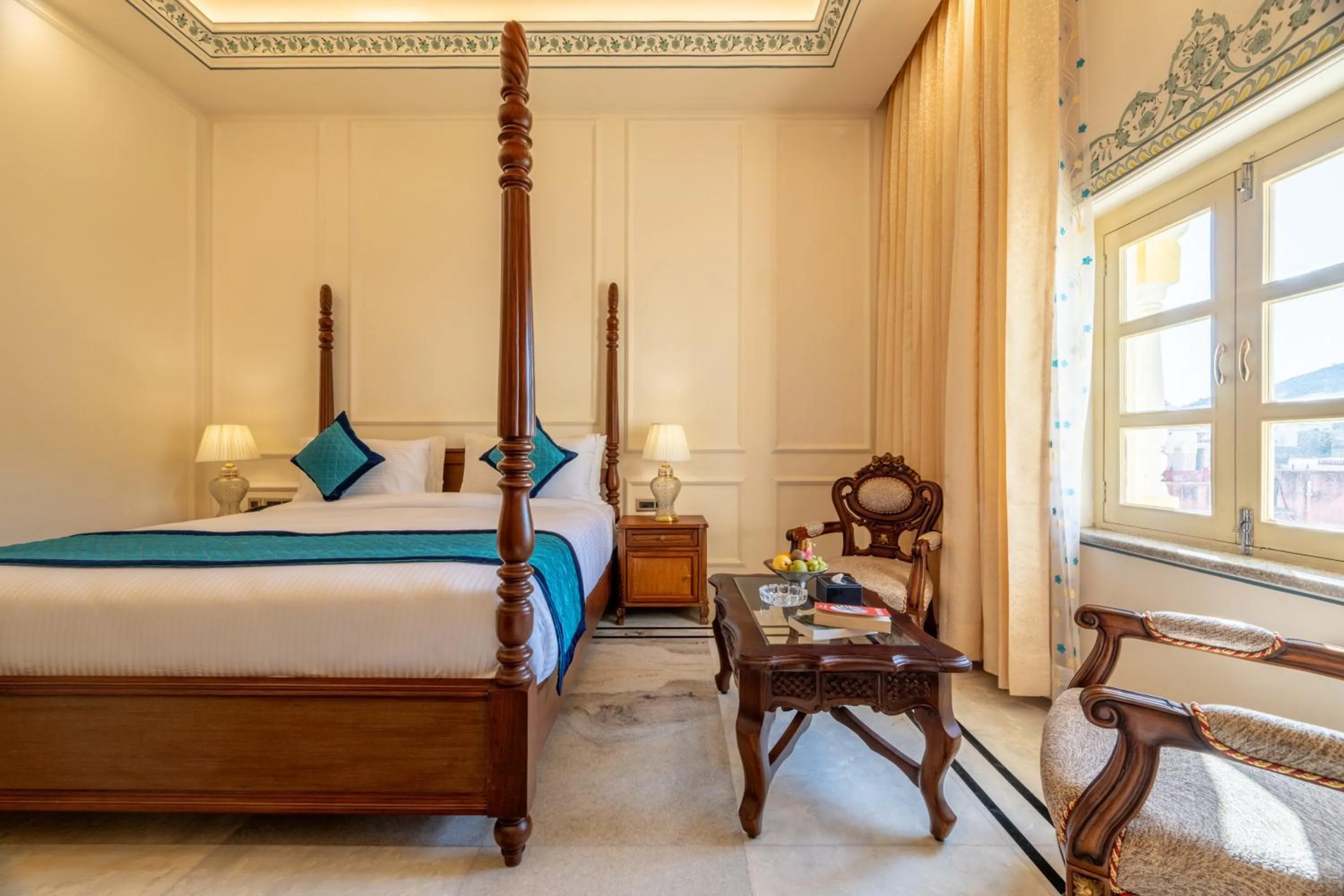 Photo of the whole room, Bed in Brij Castle