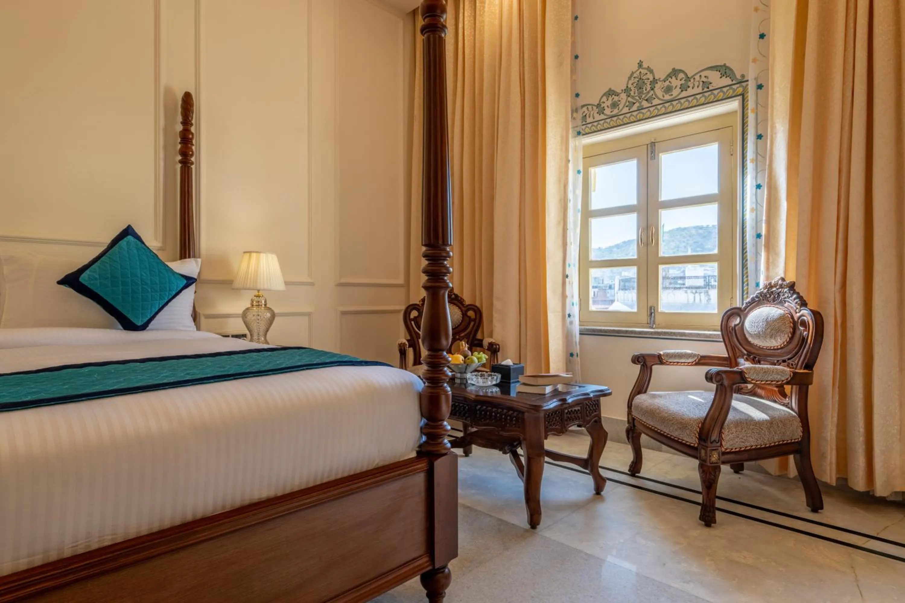 Photo of the whole room, Bed in Brij Castle