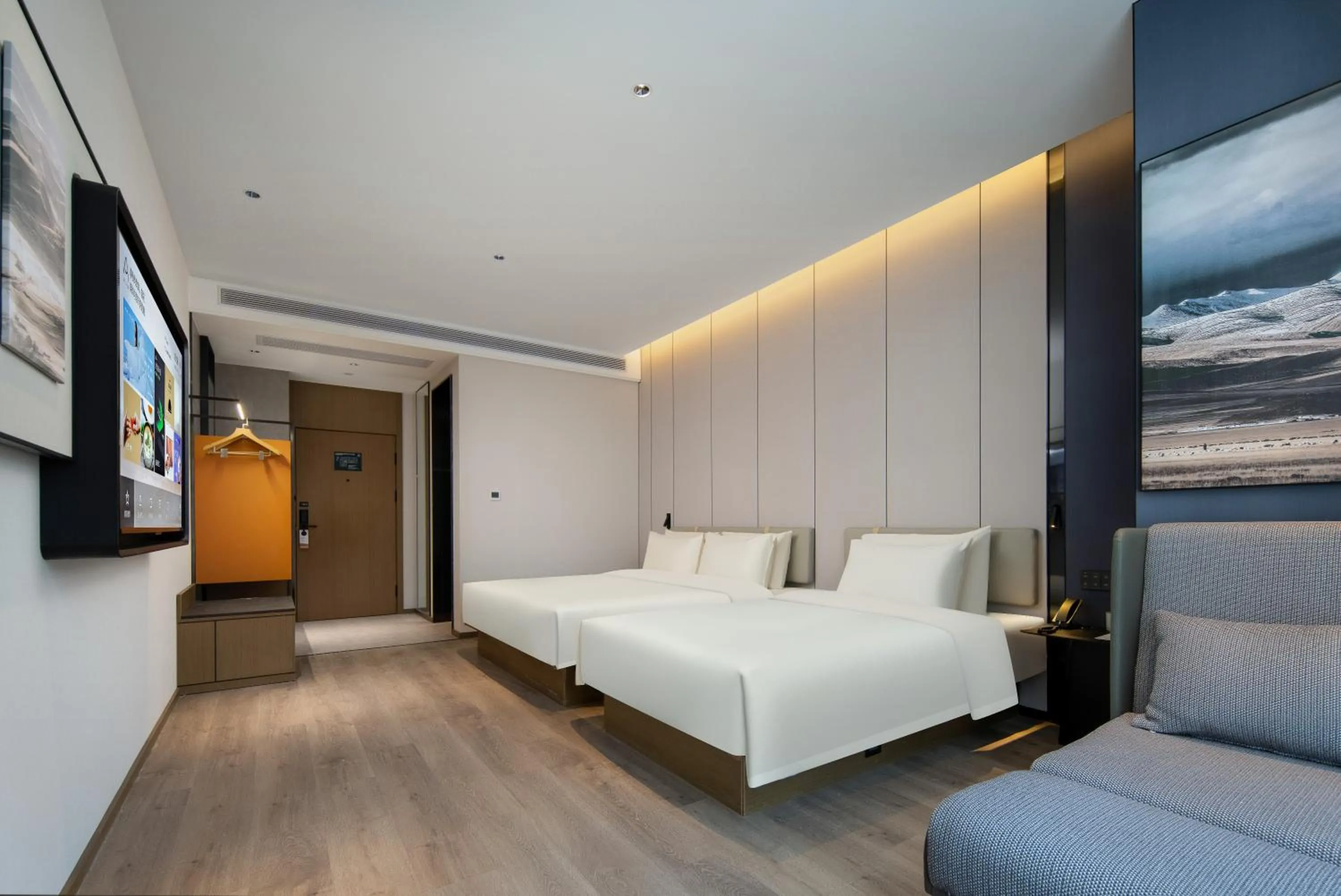 Bed in Atour Hotel Hefei Binhu Yungu Financial City