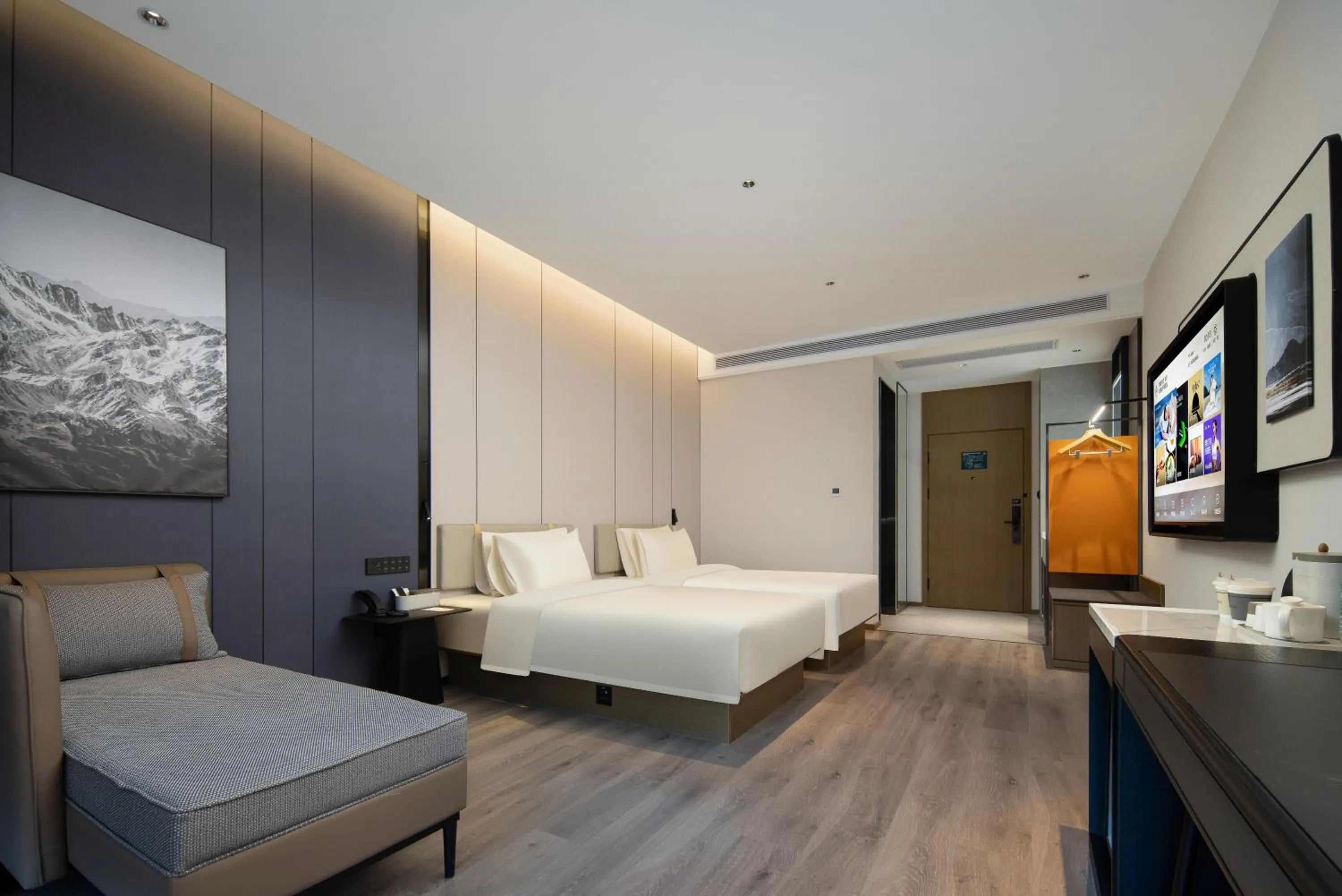 Bed in Atour Hotel Hefei Binhu Yungu Financial City