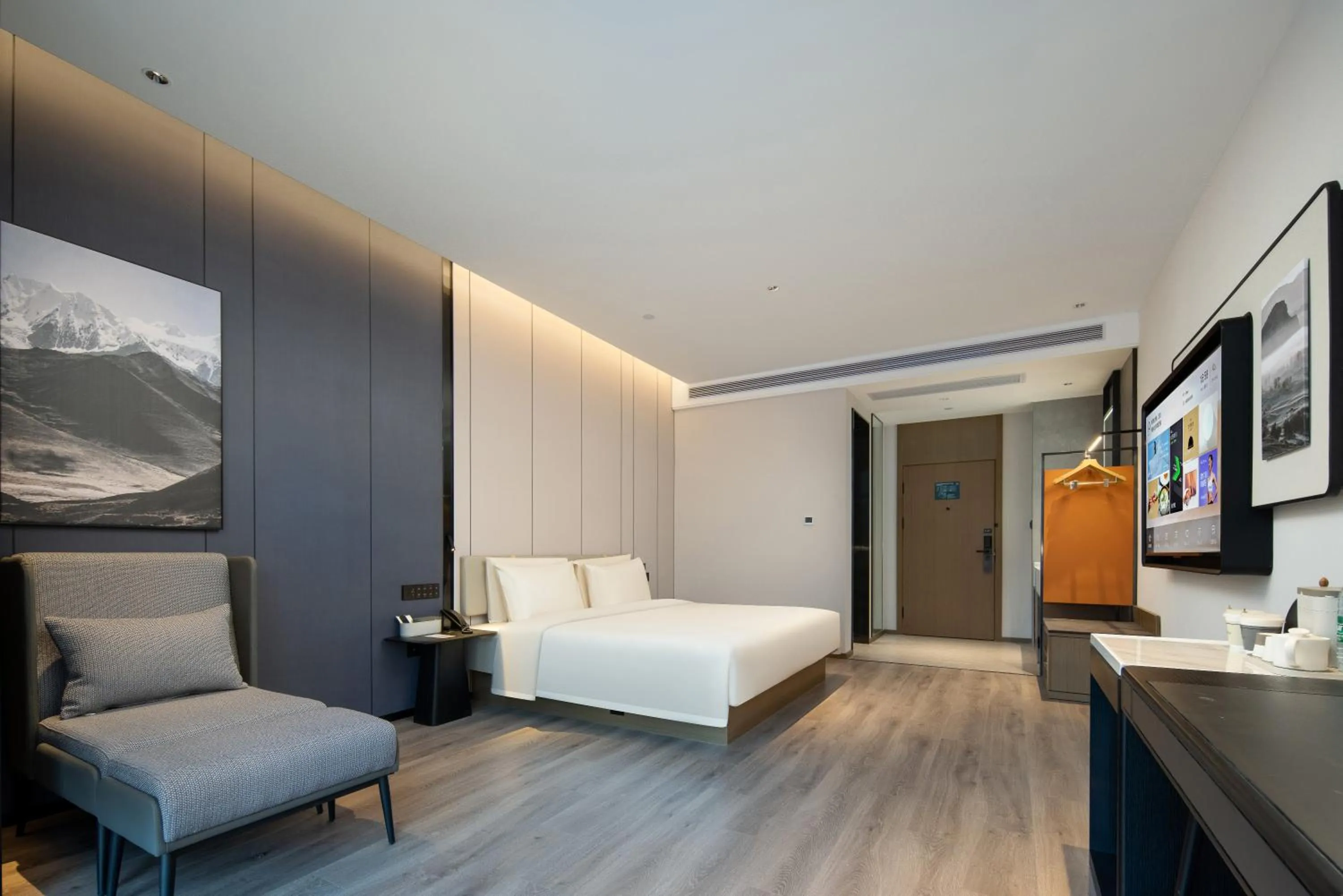 Bed in Atour Hotel Hefei Binhu Yungu Financial City