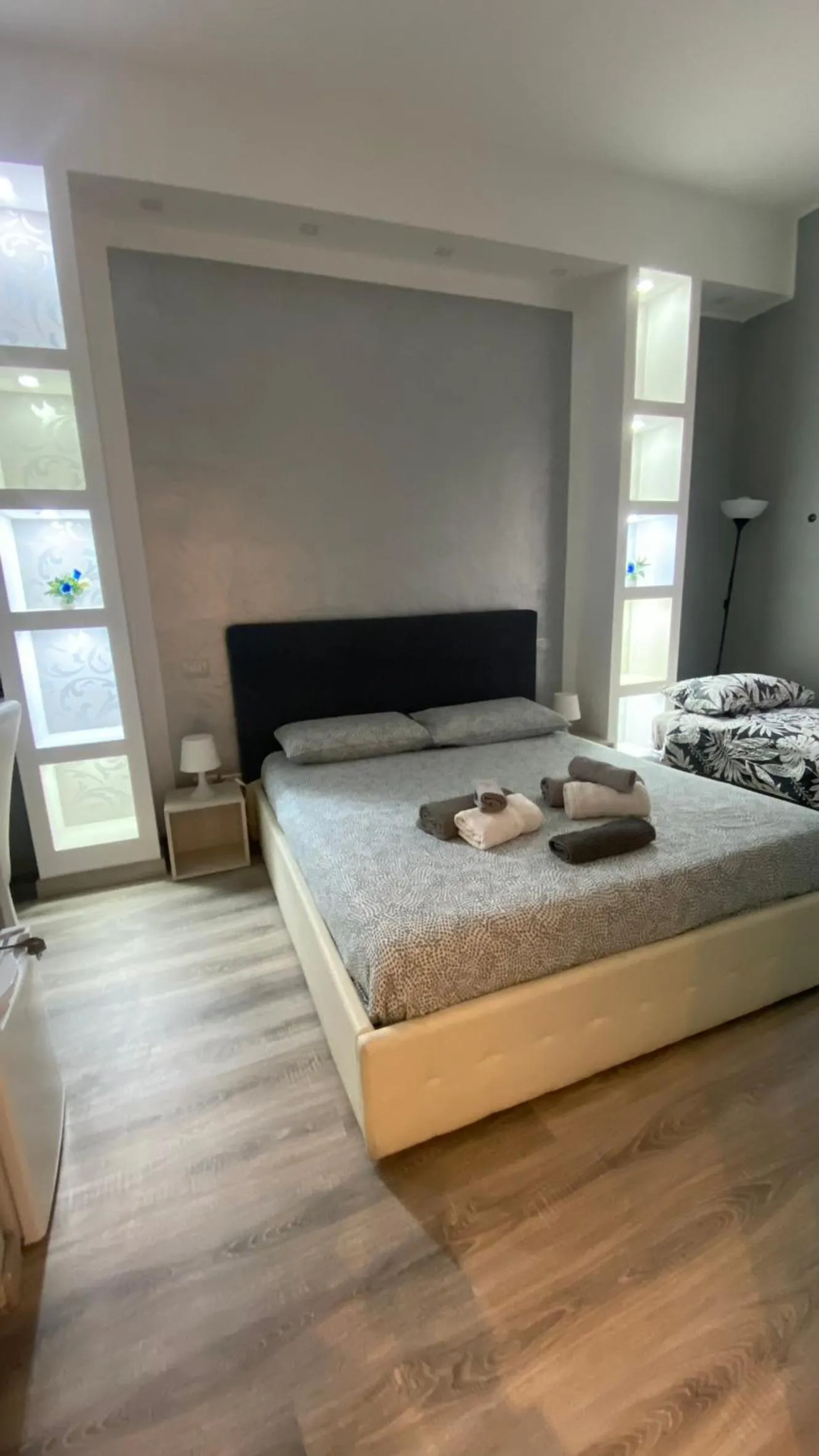 View (from property/room), Bed in Petros rooms&apartments