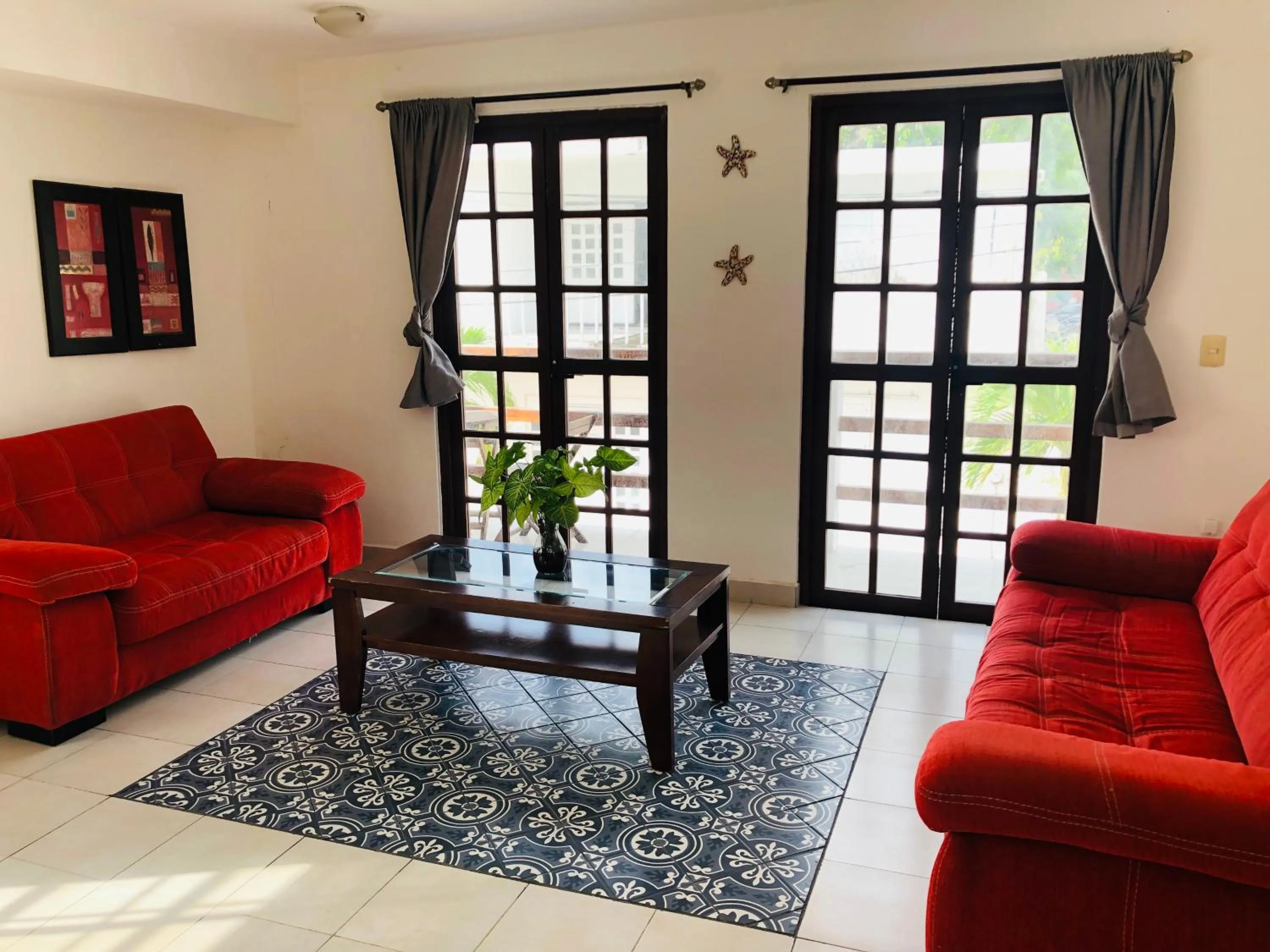 Living room in Casa Alberto Cozumel
