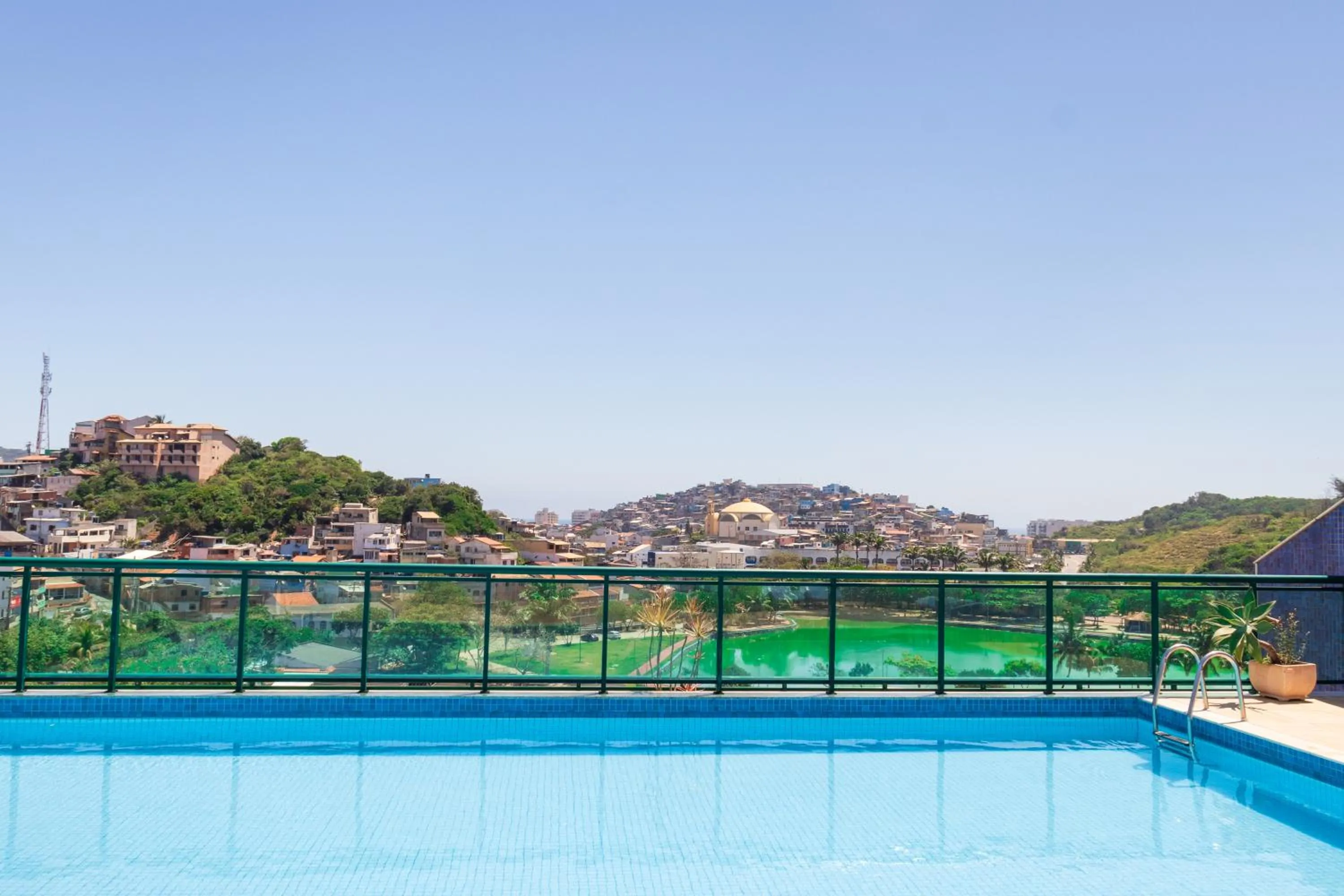 Pool view in Mediterrane Hotel by Castelo Itaipava
