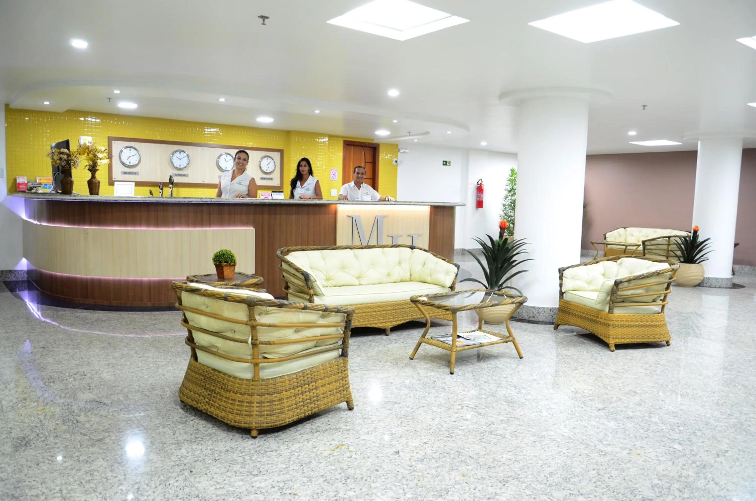 Lobby or reception in Mediterrane Hotel by Castelo Itaipava
