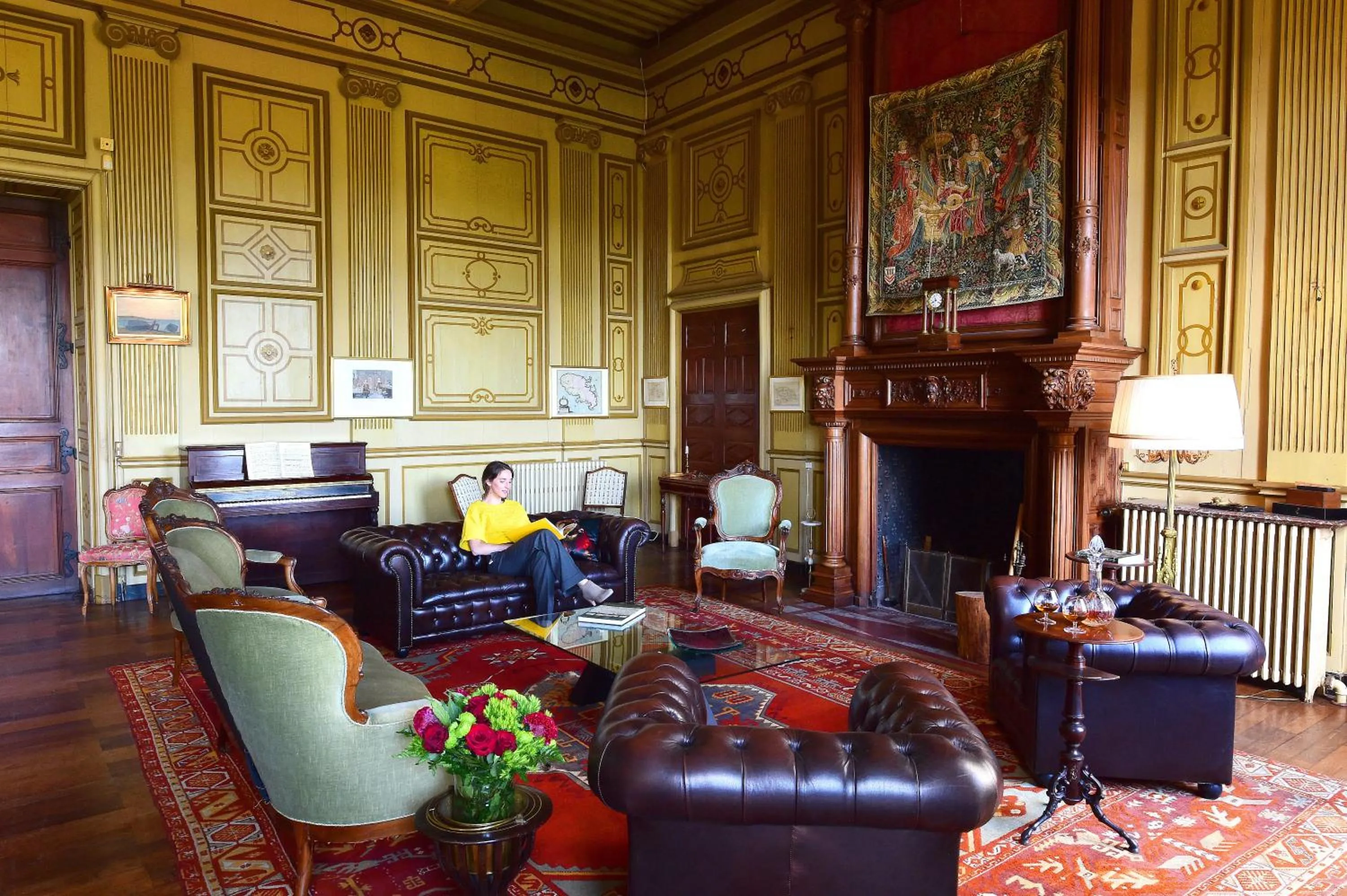 Living room in Chateau de Paraza