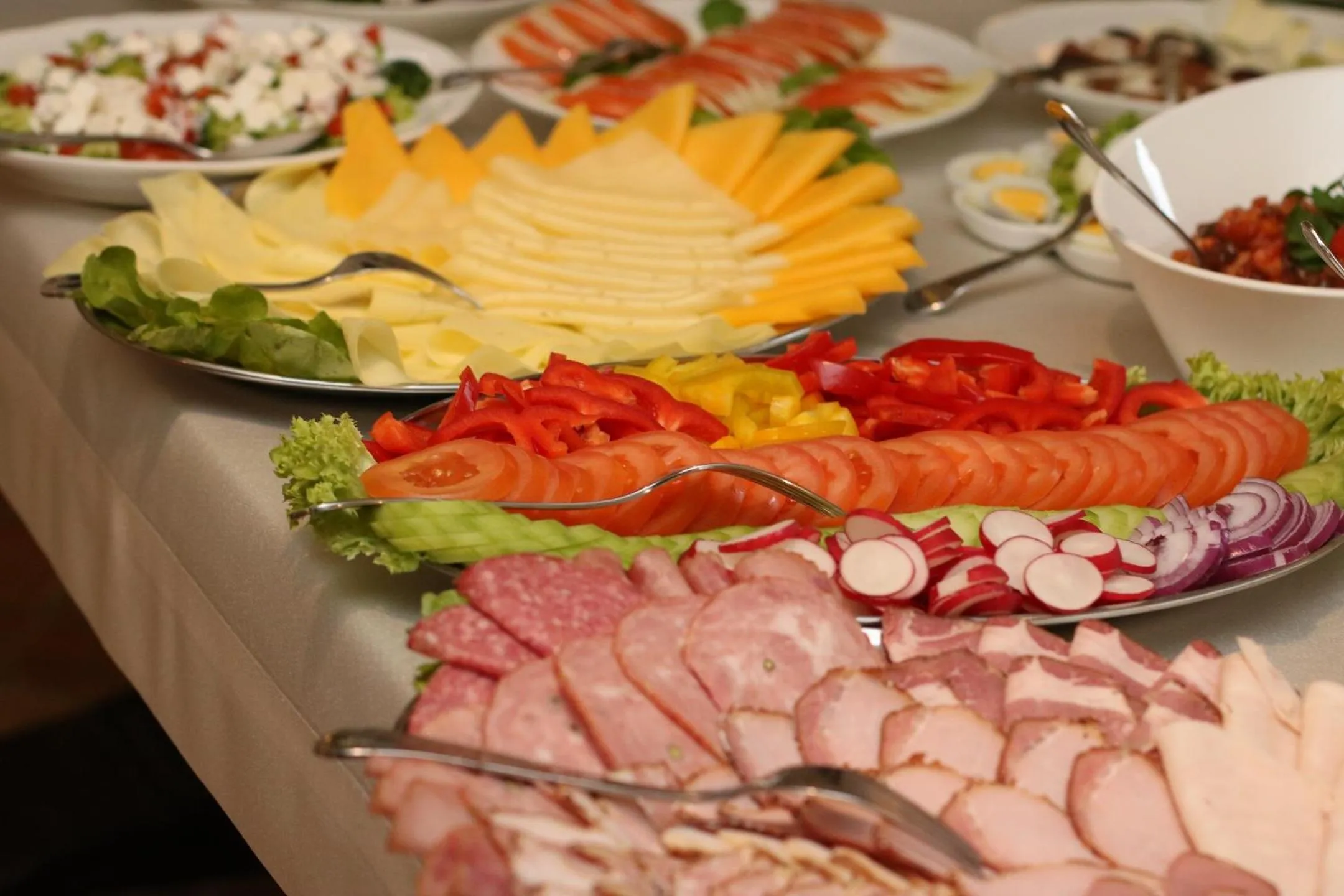 Food close-up in Zamek Karpniki Schloss Fischbach