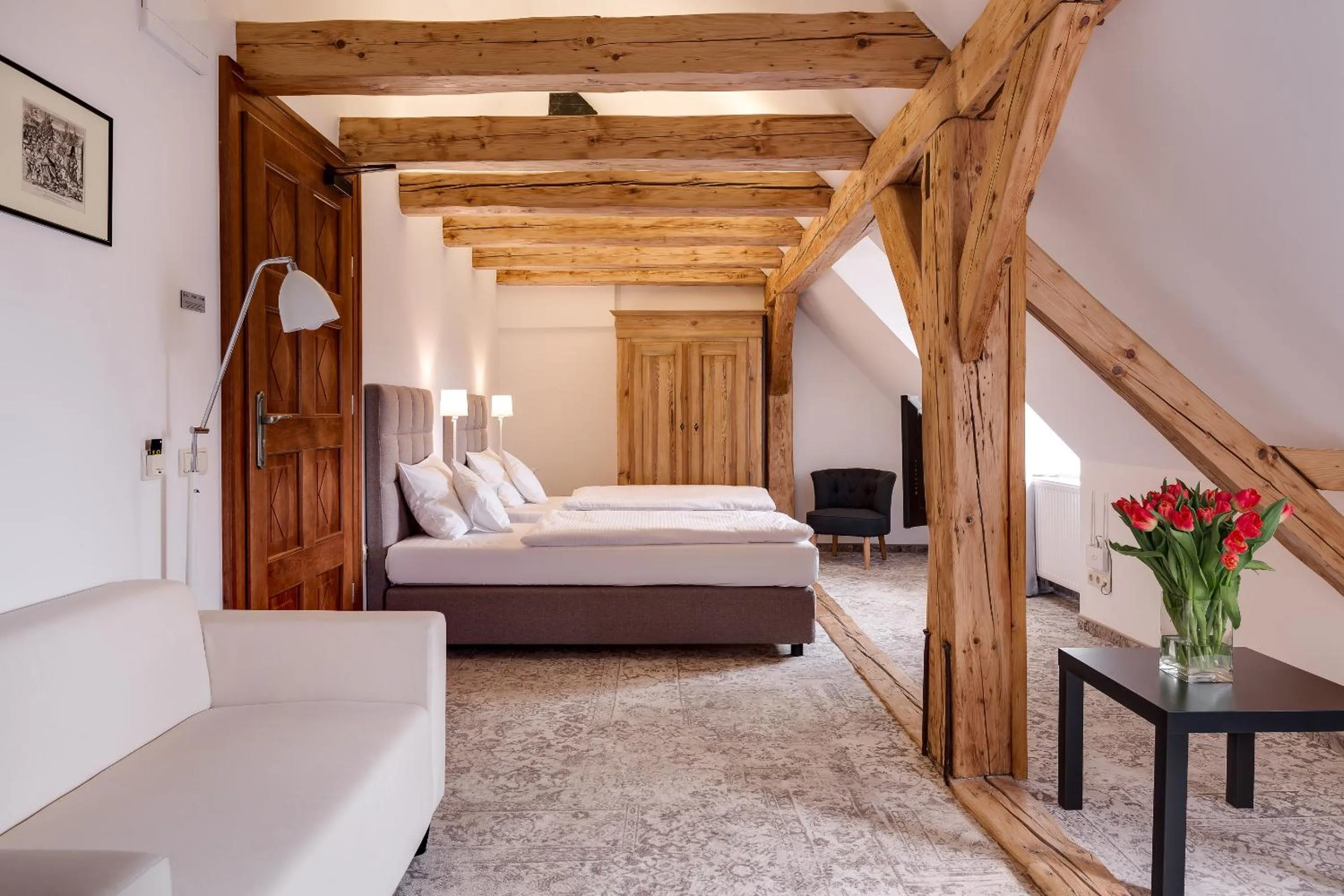 Bed in Zamek Karpniki Schloss Fischbach