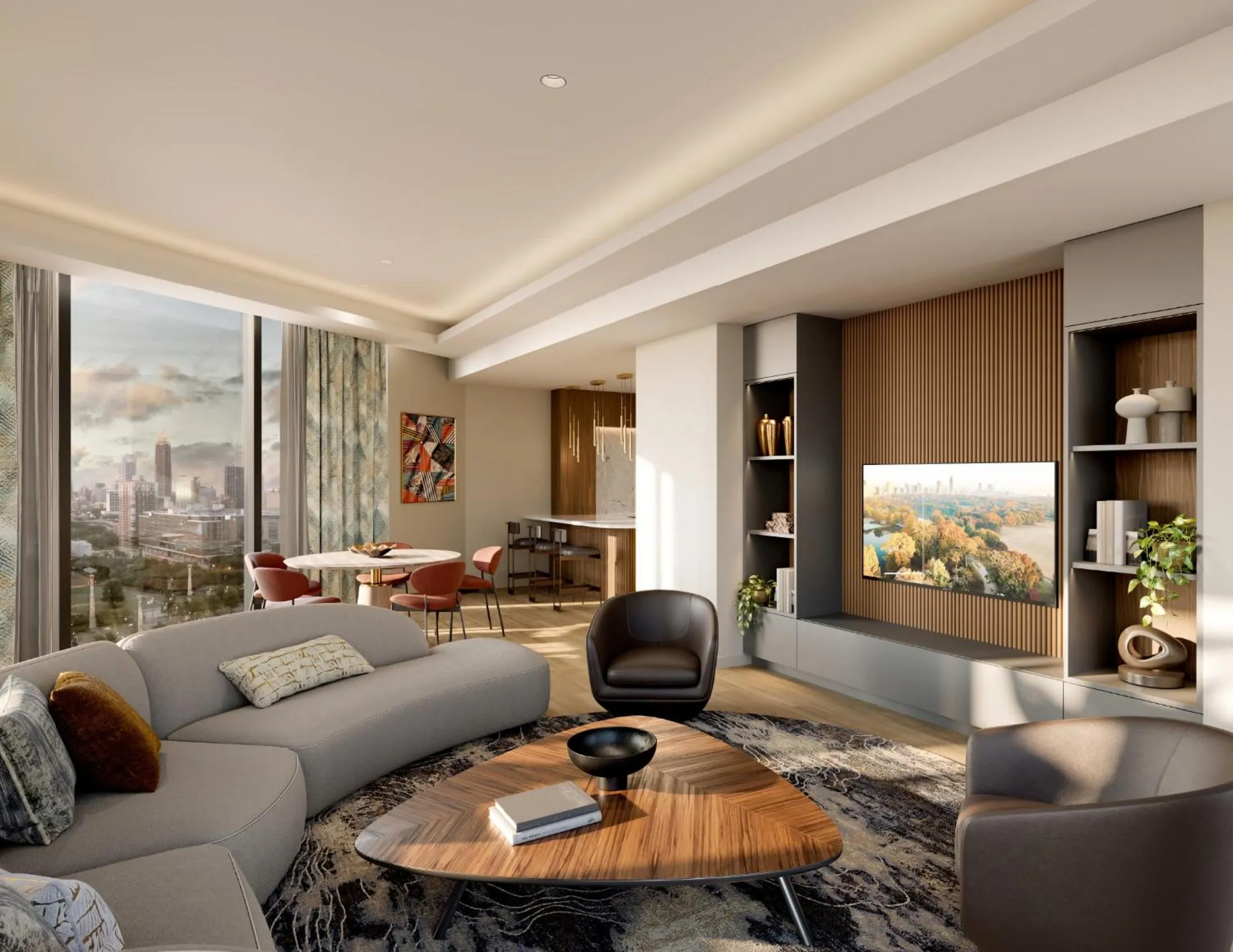 Living room in Hotel Phoenix Atlanta