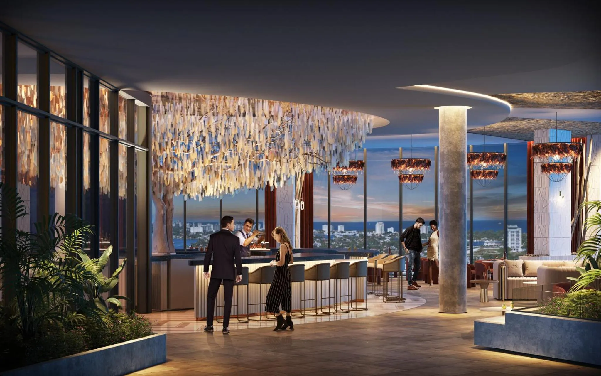 Lounge or bar in Omni Fort Lauderdale Hotel