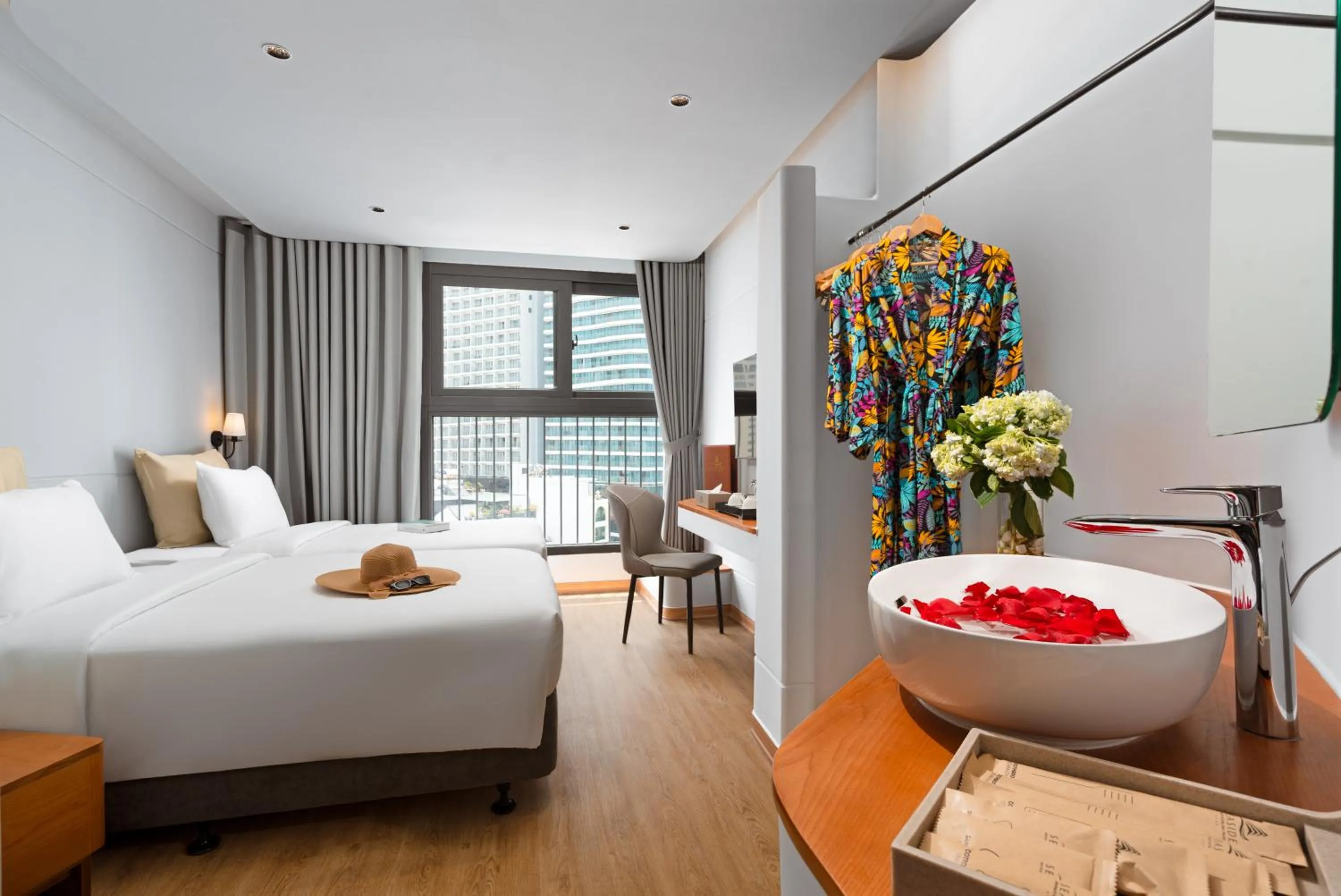 Bed in Seaside Boutique Hotel Nha Trang Beach