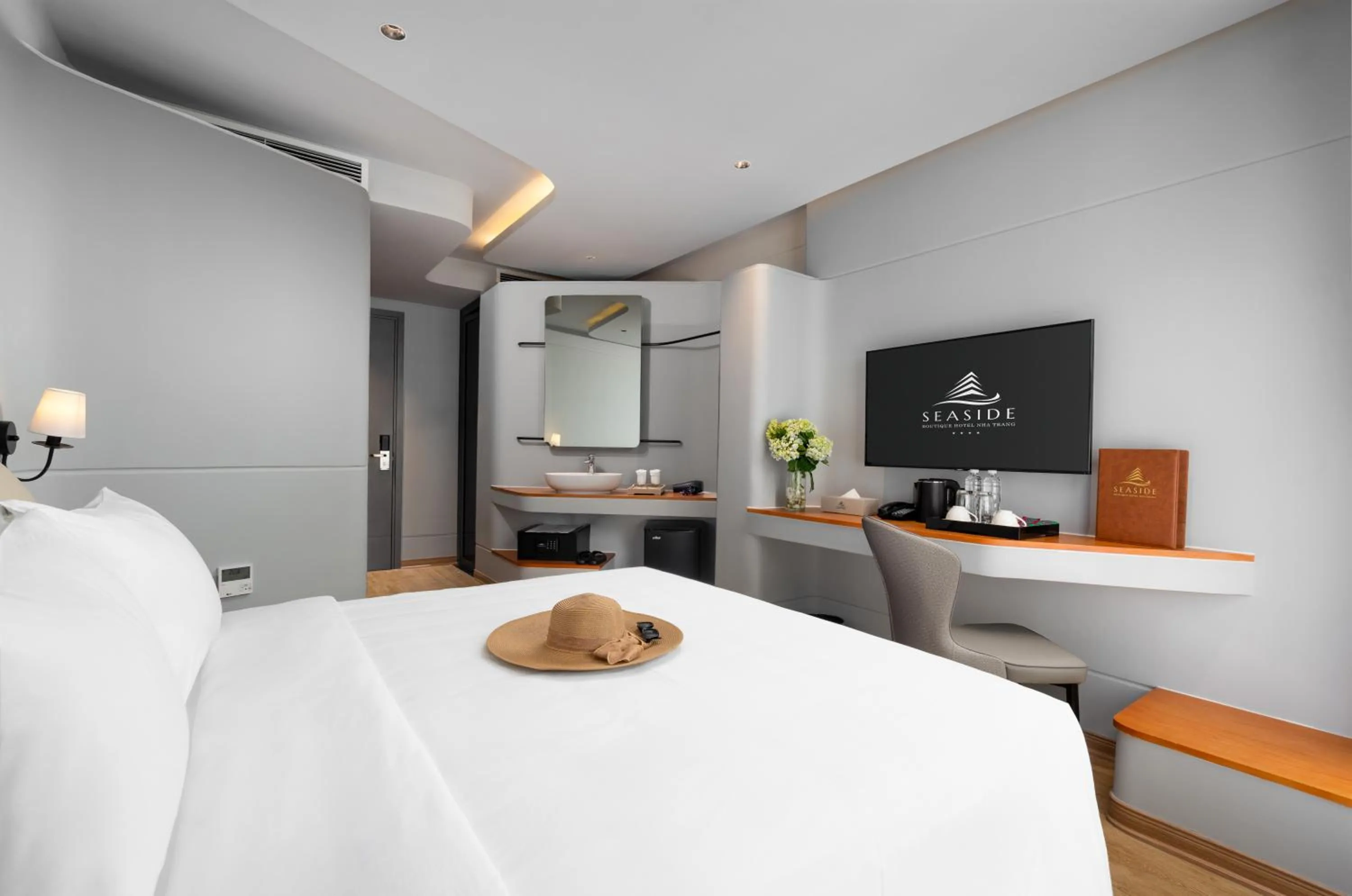 furniture, Bed in Seaside Boutique Hotel Nha Trang Beach