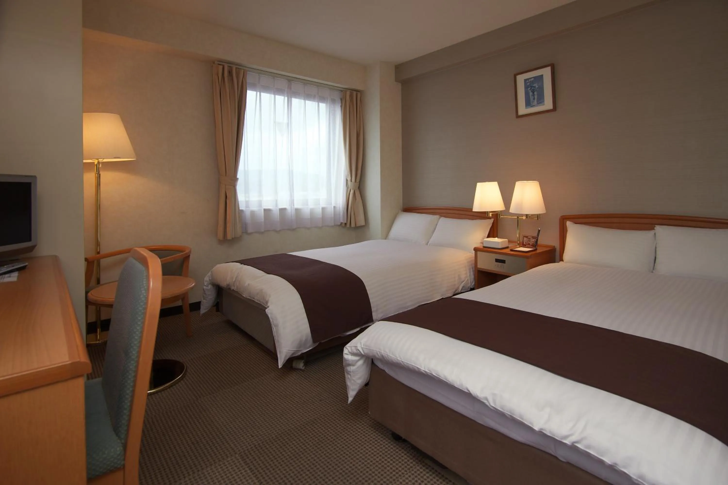 Bedroom, Bed in Toyooka Sky Hotel