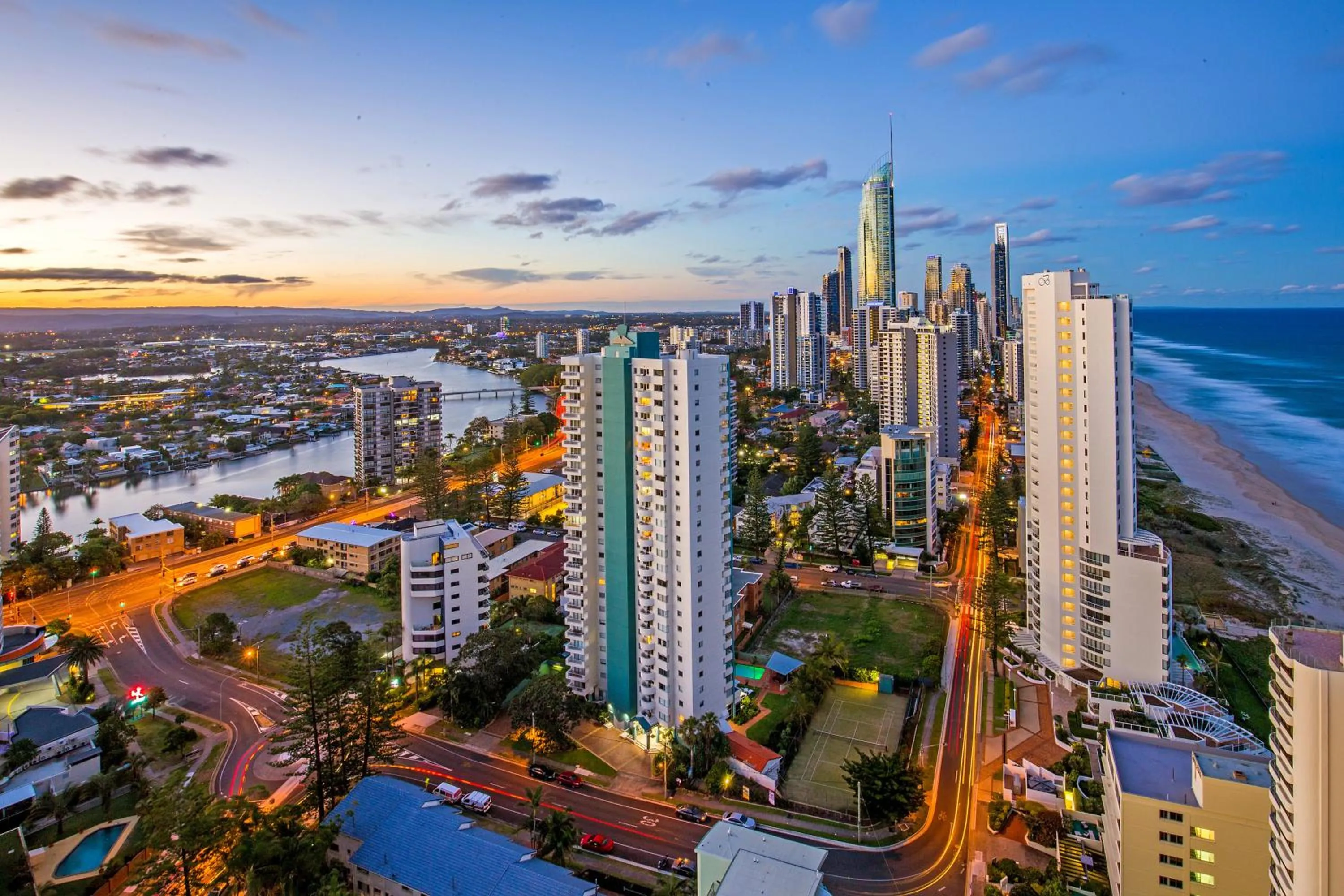 Surfers Aquarius on the Beach