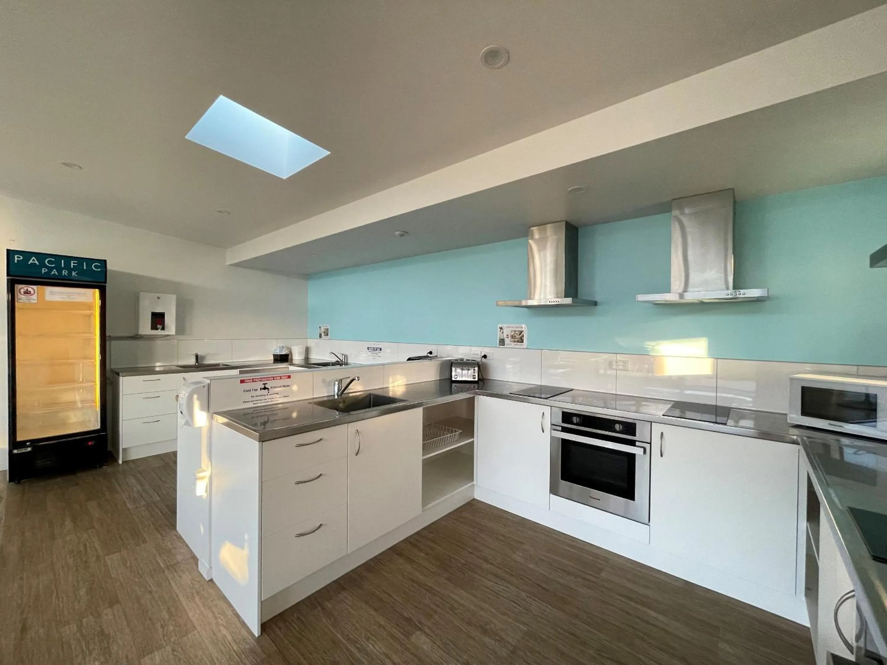 Communal kitchen in Pacific Park Christian Holiday Camp