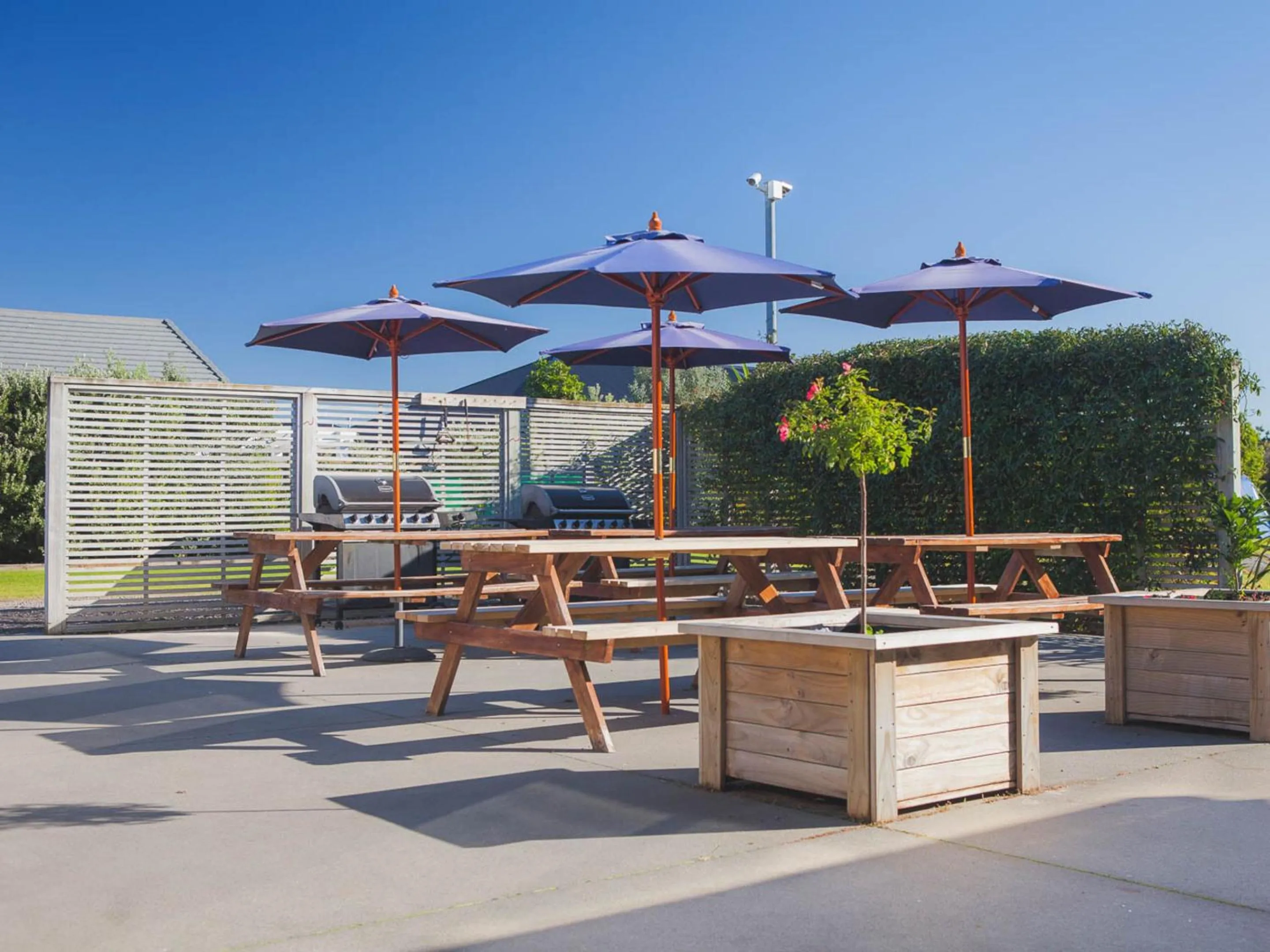 Patio in Pacific Park Christian Holiday Camp