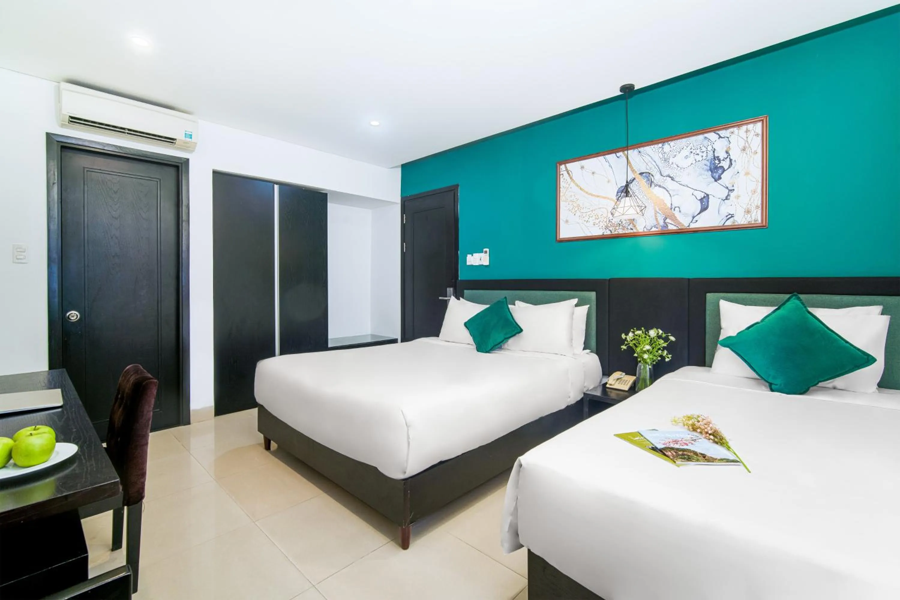 Bed in ELC Beach Hotel