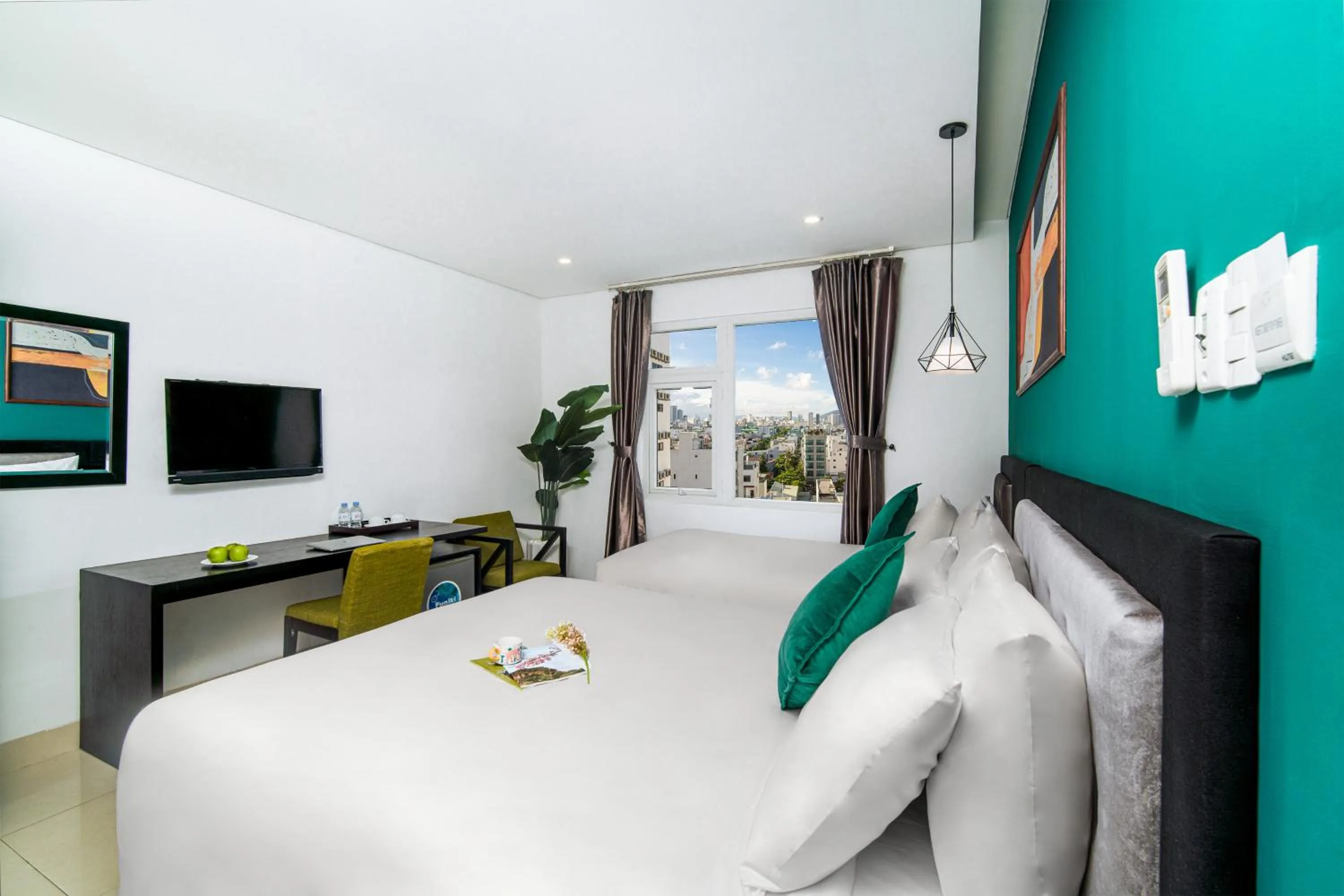 Communal lounge/ TV room in ELC Beach Hotel