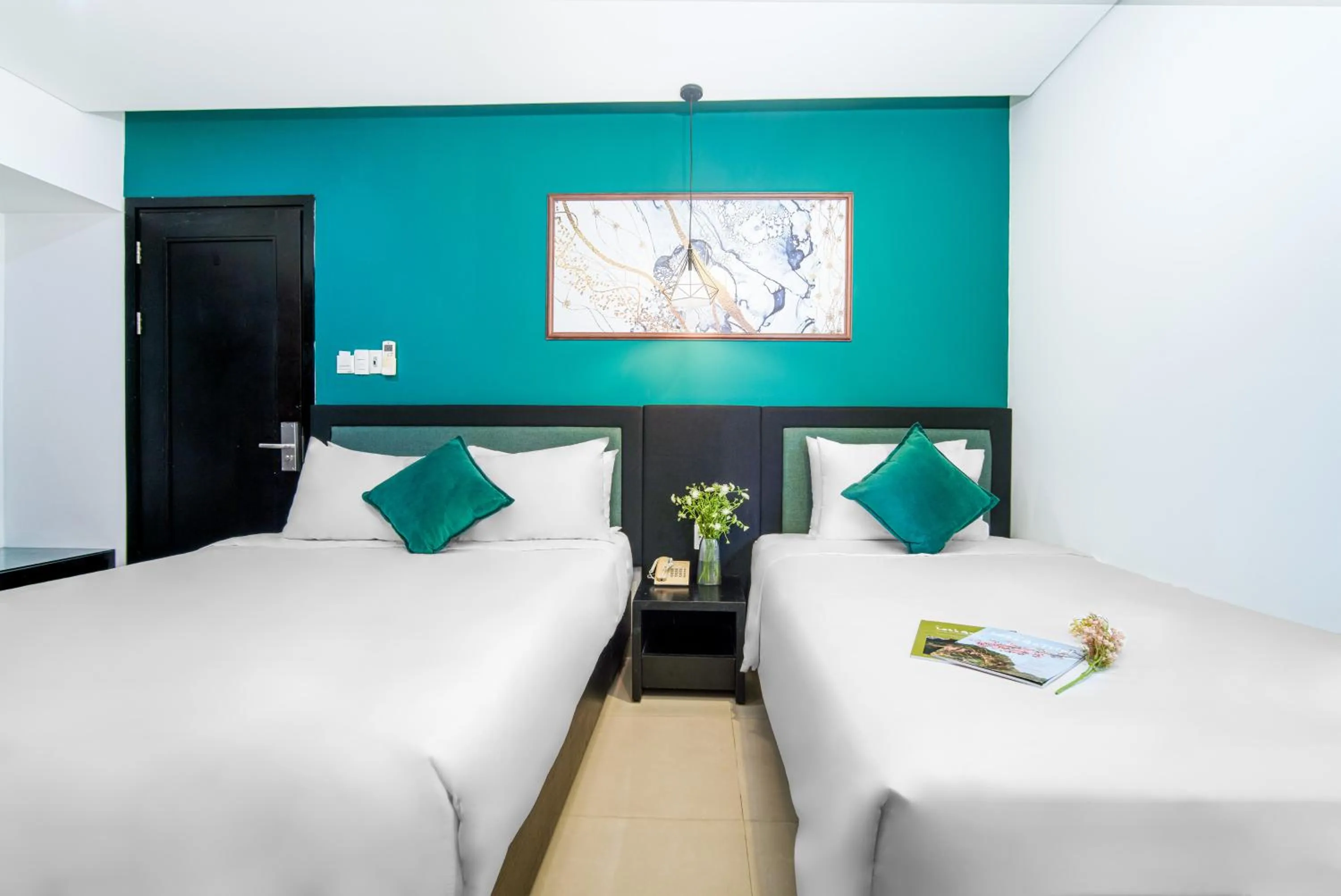 Bed in ELC Beach Hotel