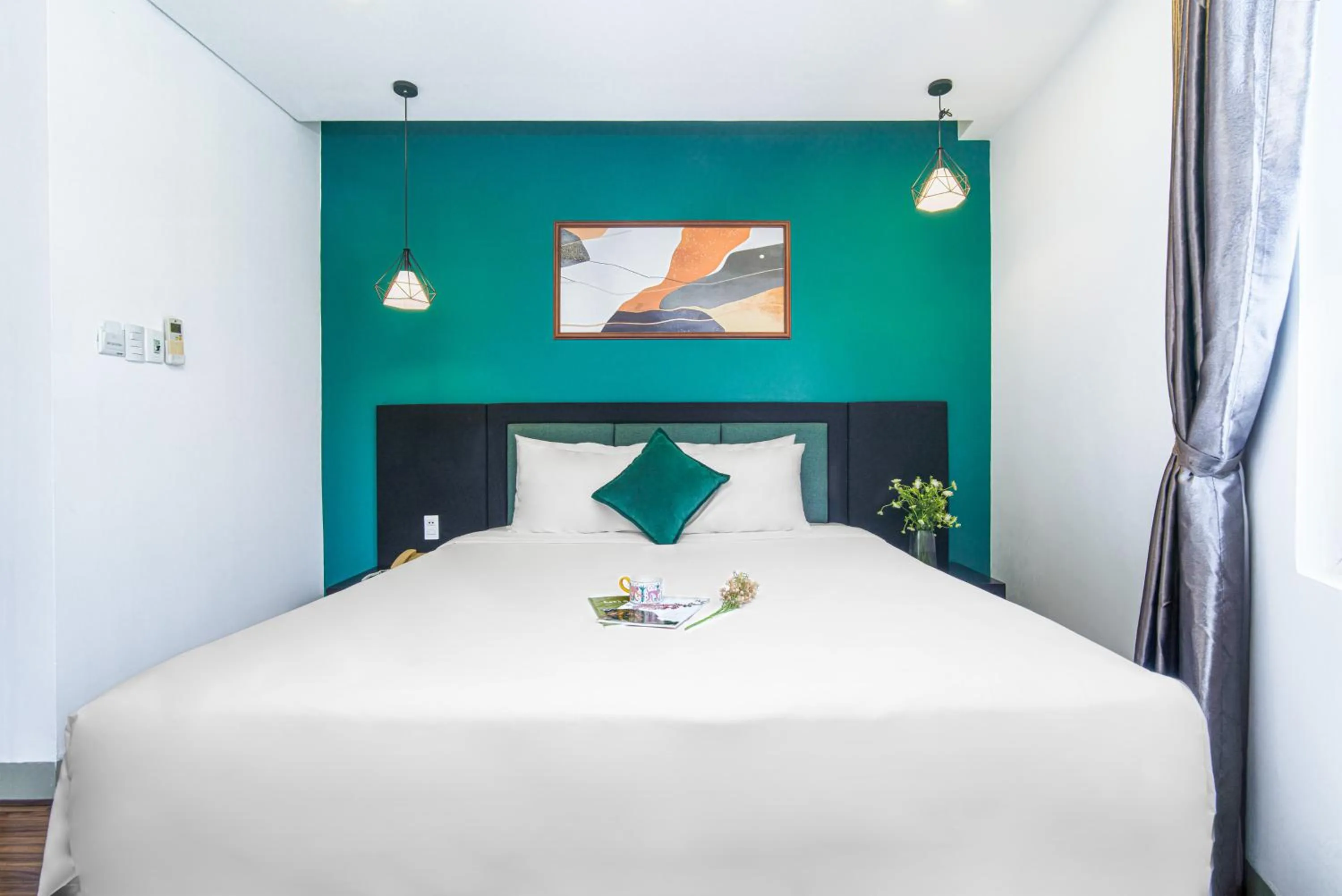 Bed in ELC Beach Hotel