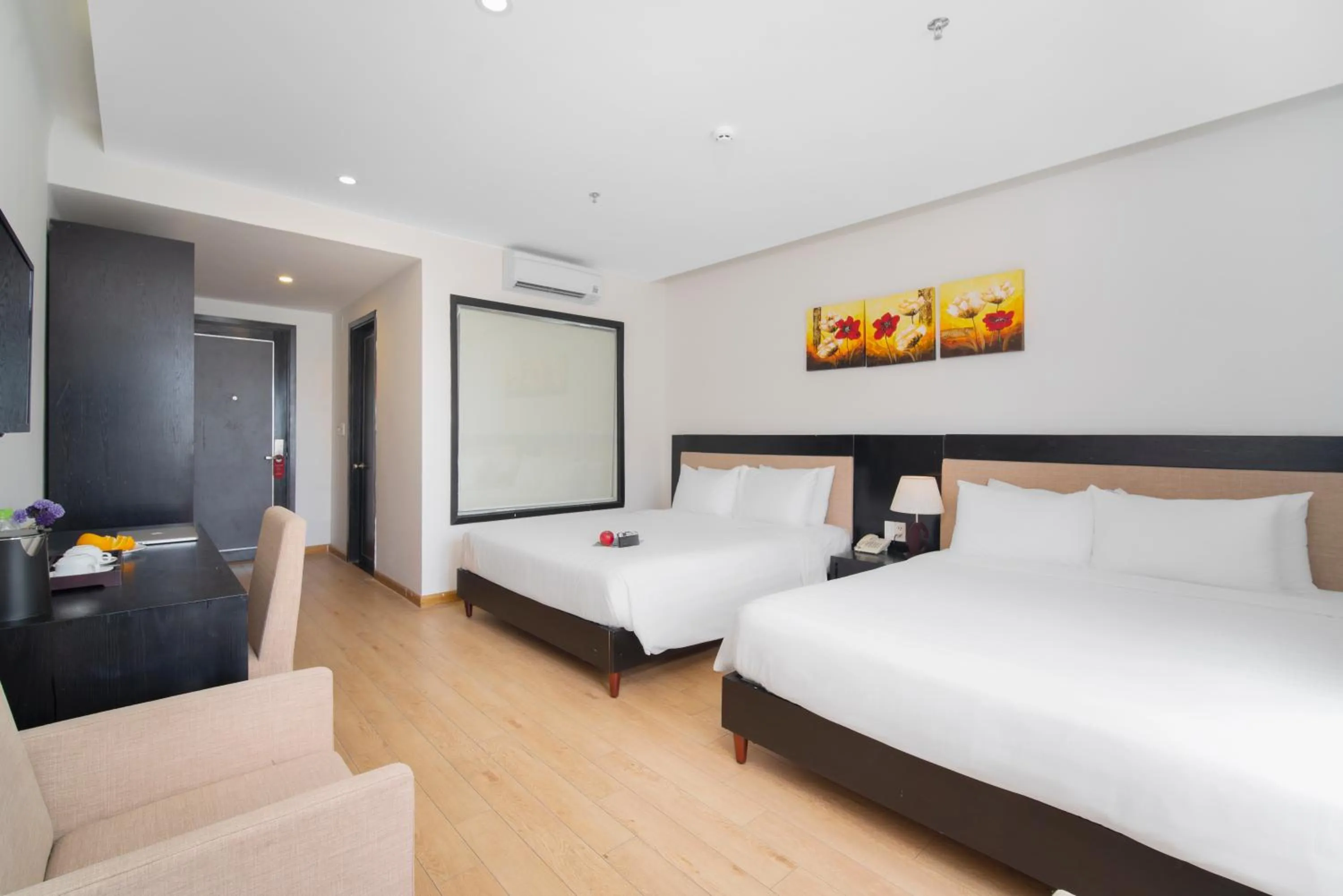 Bed in ELC Beach Hotel