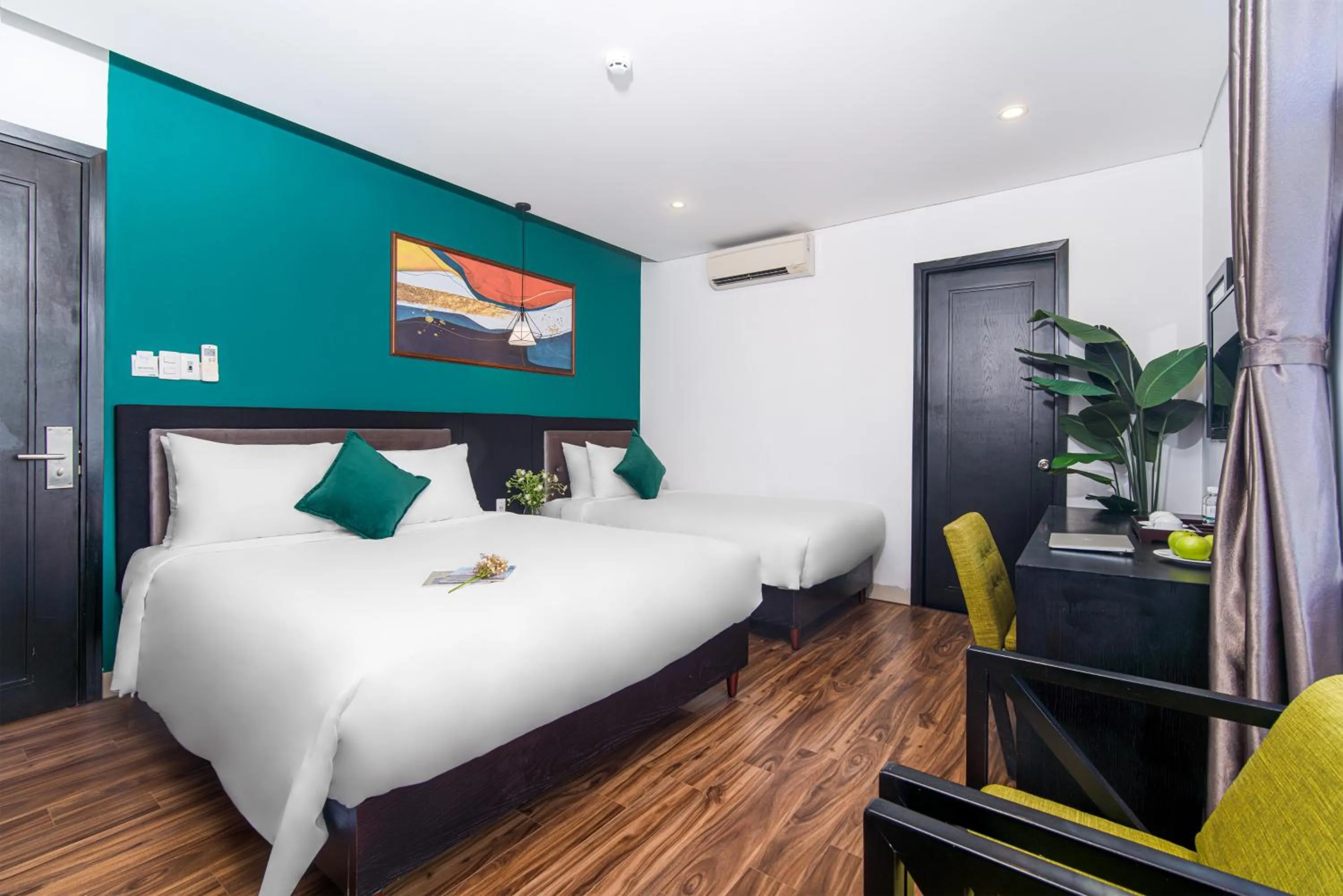 Bed in ELC Beach Hotel