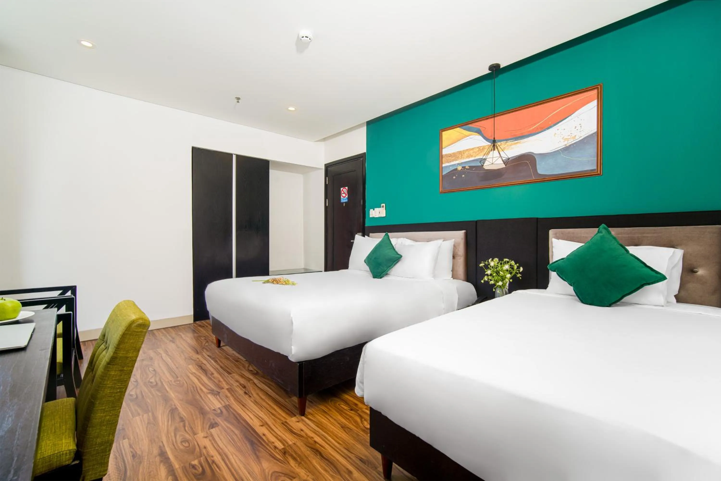 Bed in ELC Beach Hotel