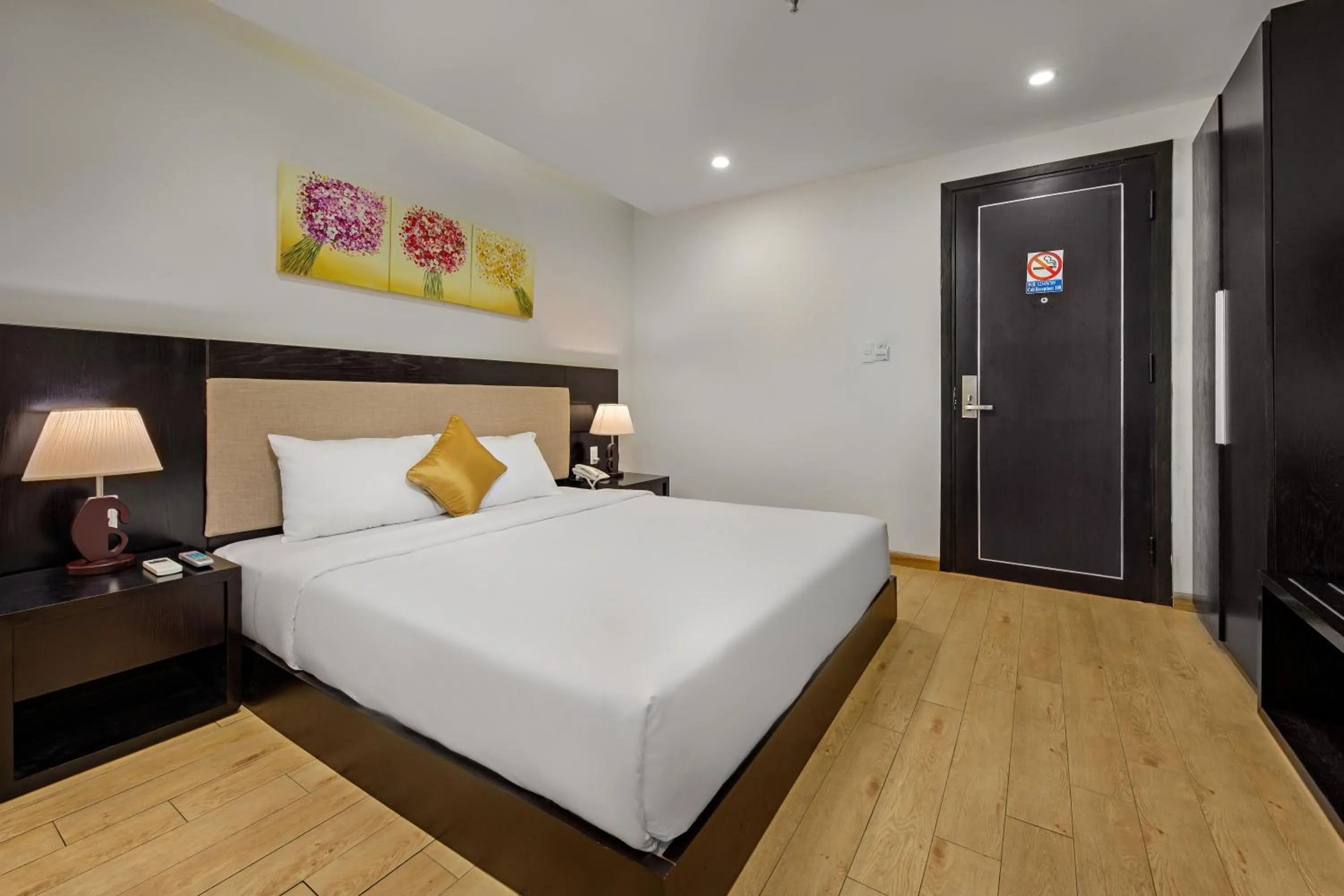 Bed in ELC Beach Hotel