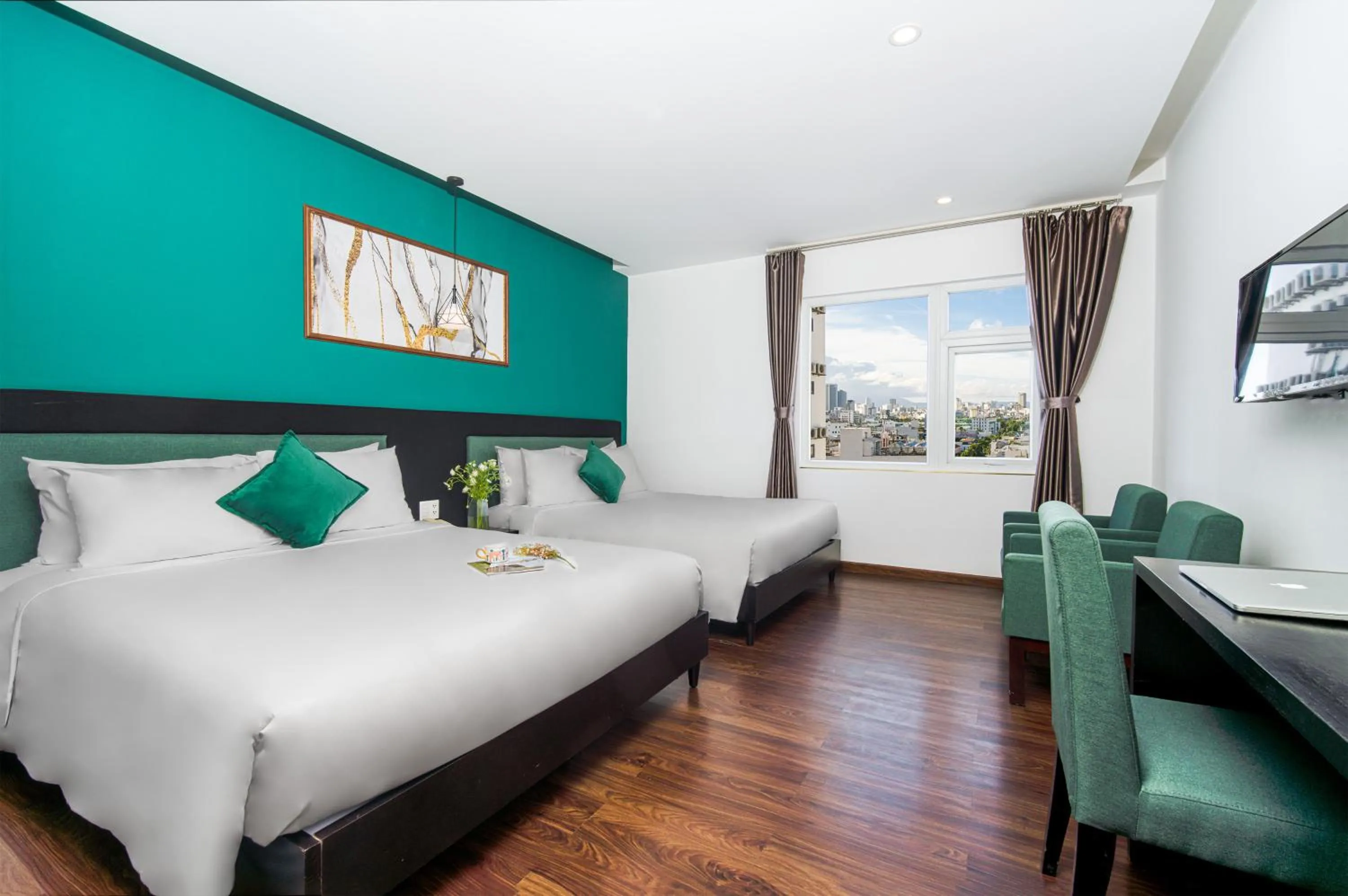 Bed in ELC Beach Hotel