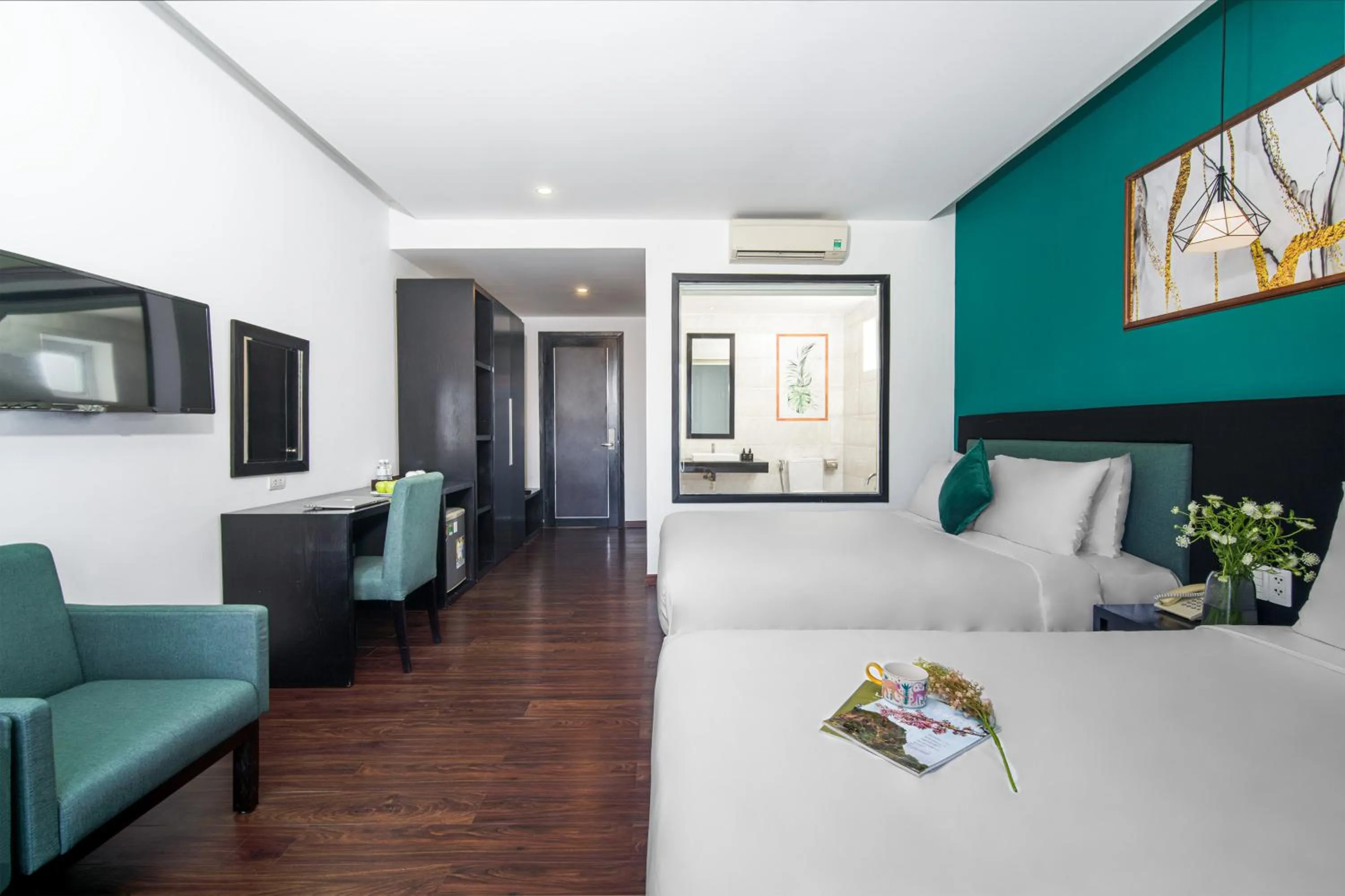 Bed in ELC Beach Hotel