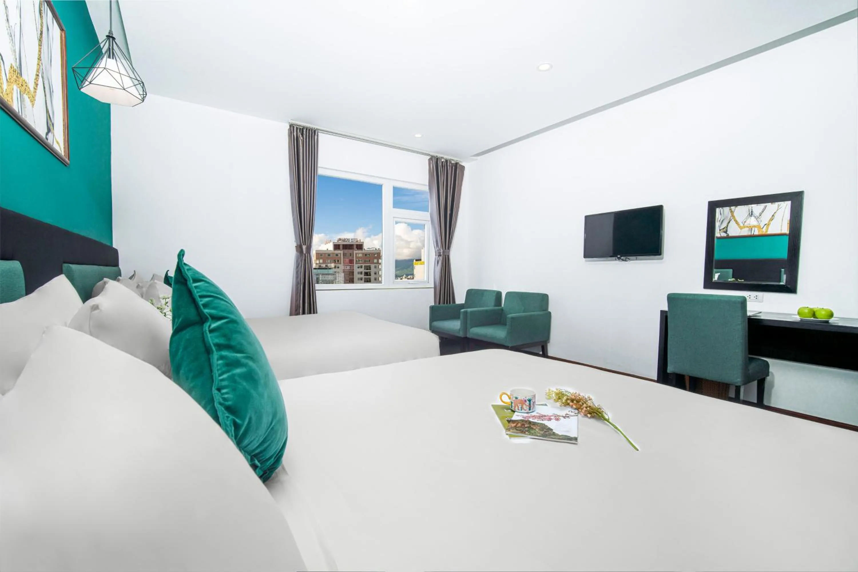 Communal lounge/ TV room in ELC Beach Hotel