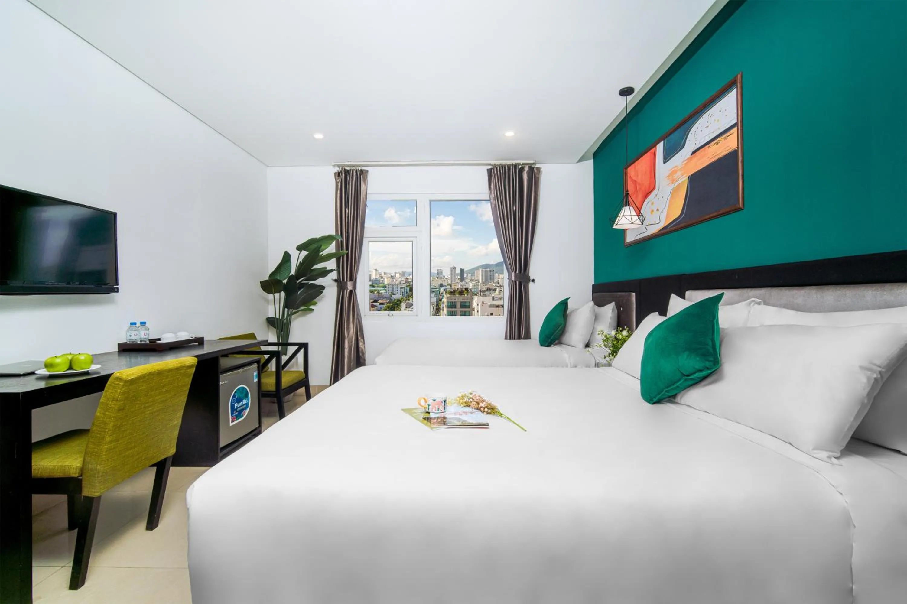 Communal lounge/ TV room in ELC Beach Hotel