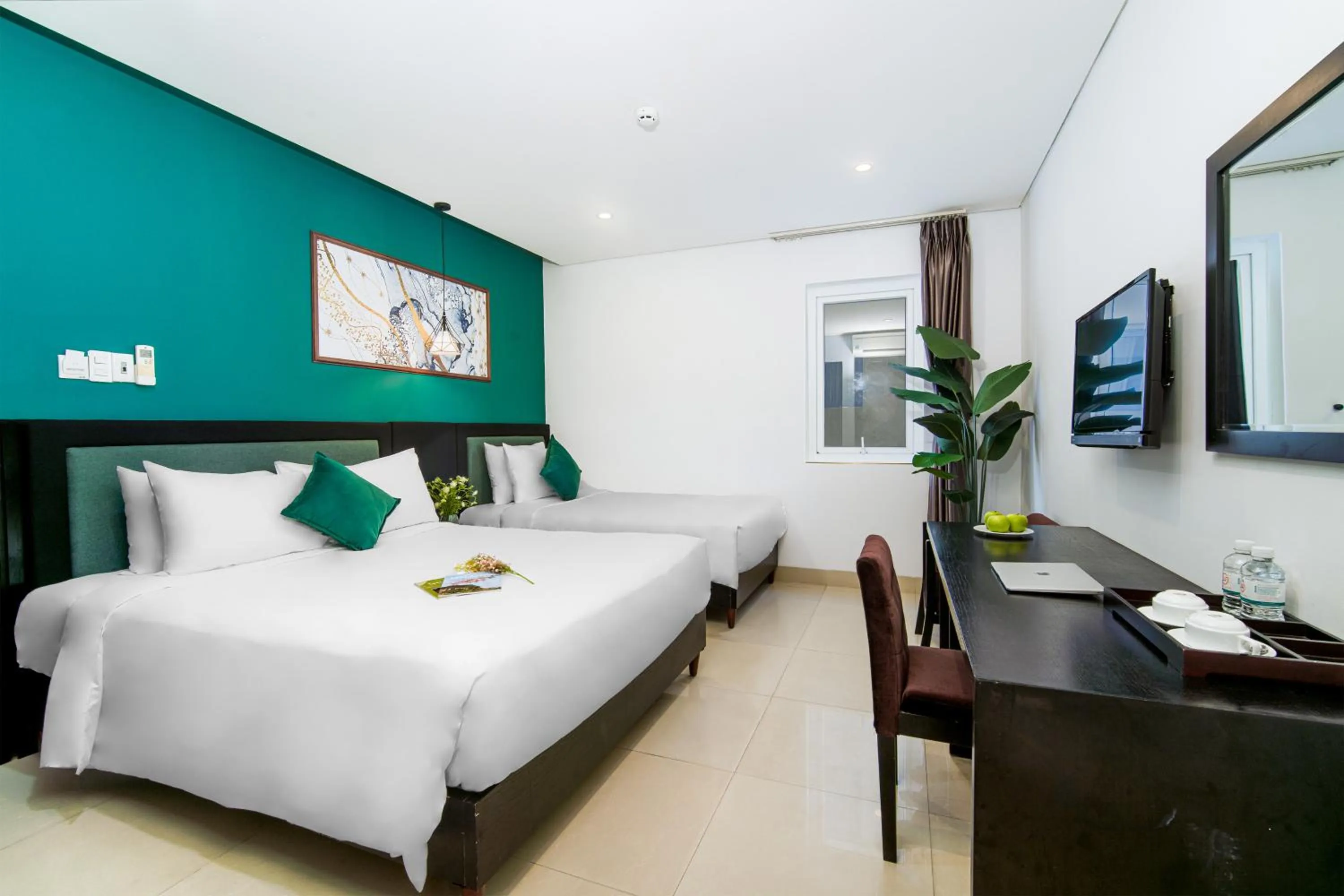 Bed in ELC Beach Hotel