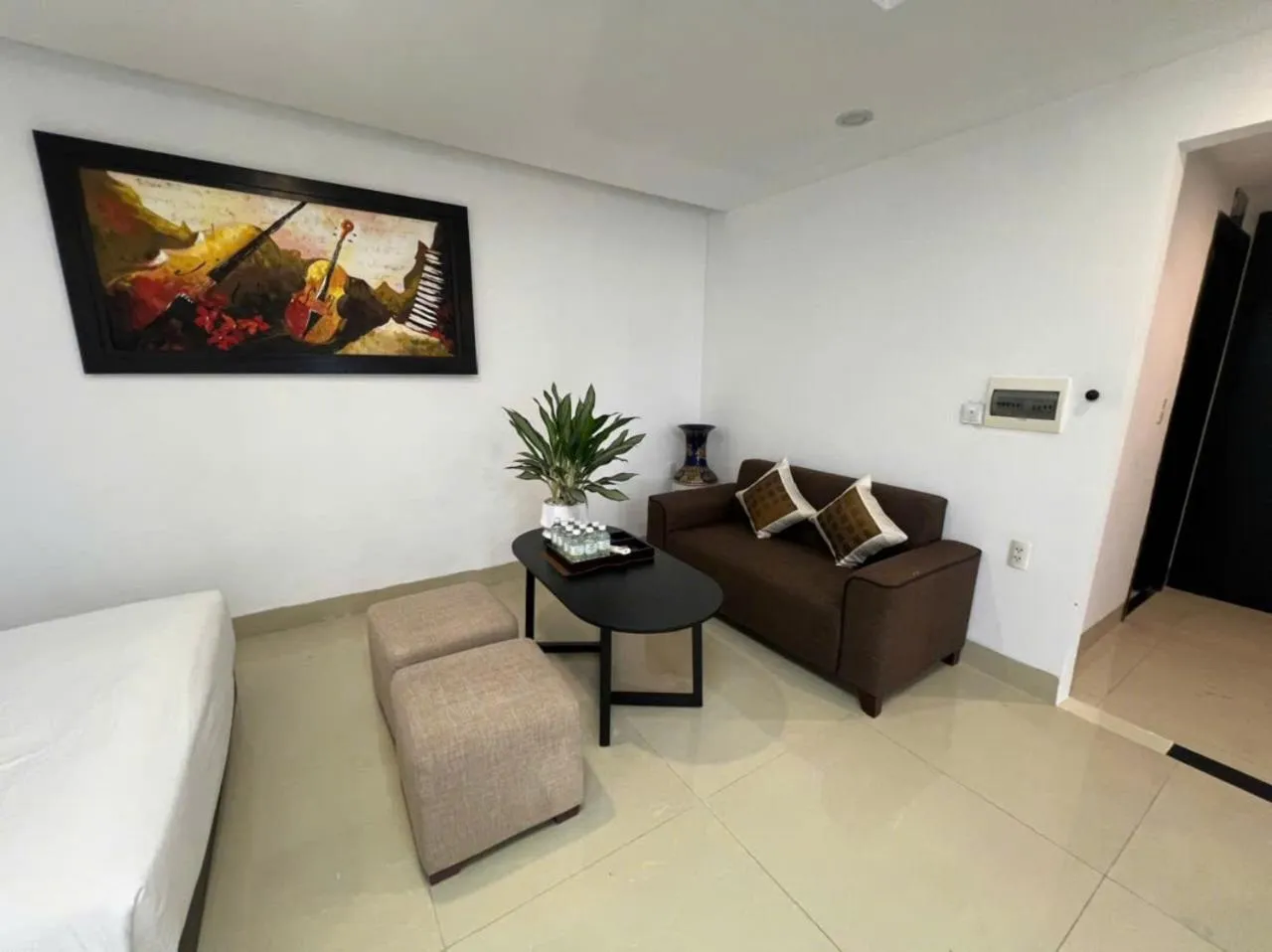 Bed in ELC Beach Hotel